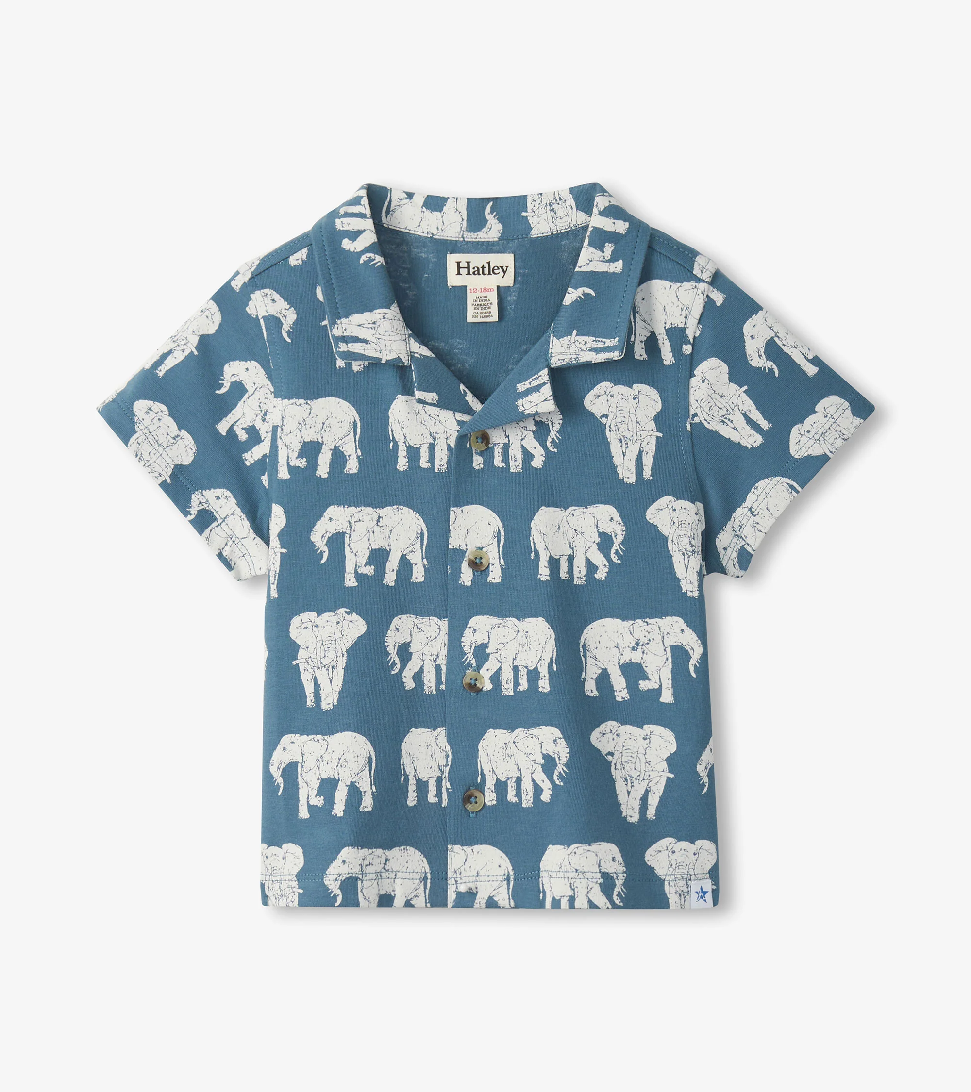 Baby & Toddler Boys Elephants Button Down Shirt