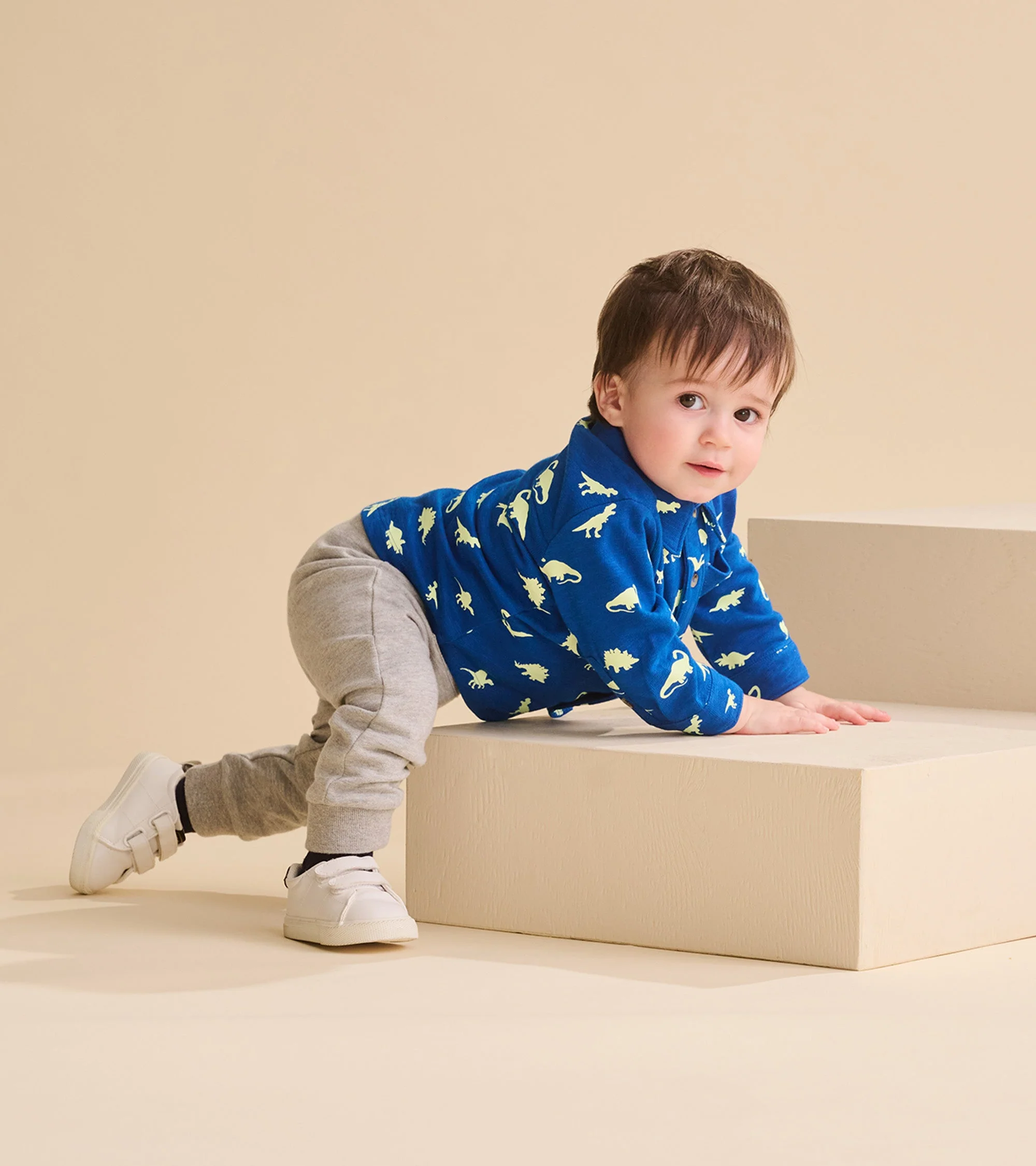 Baby & Toddler Boys Grey Melange Joggers - Image 4