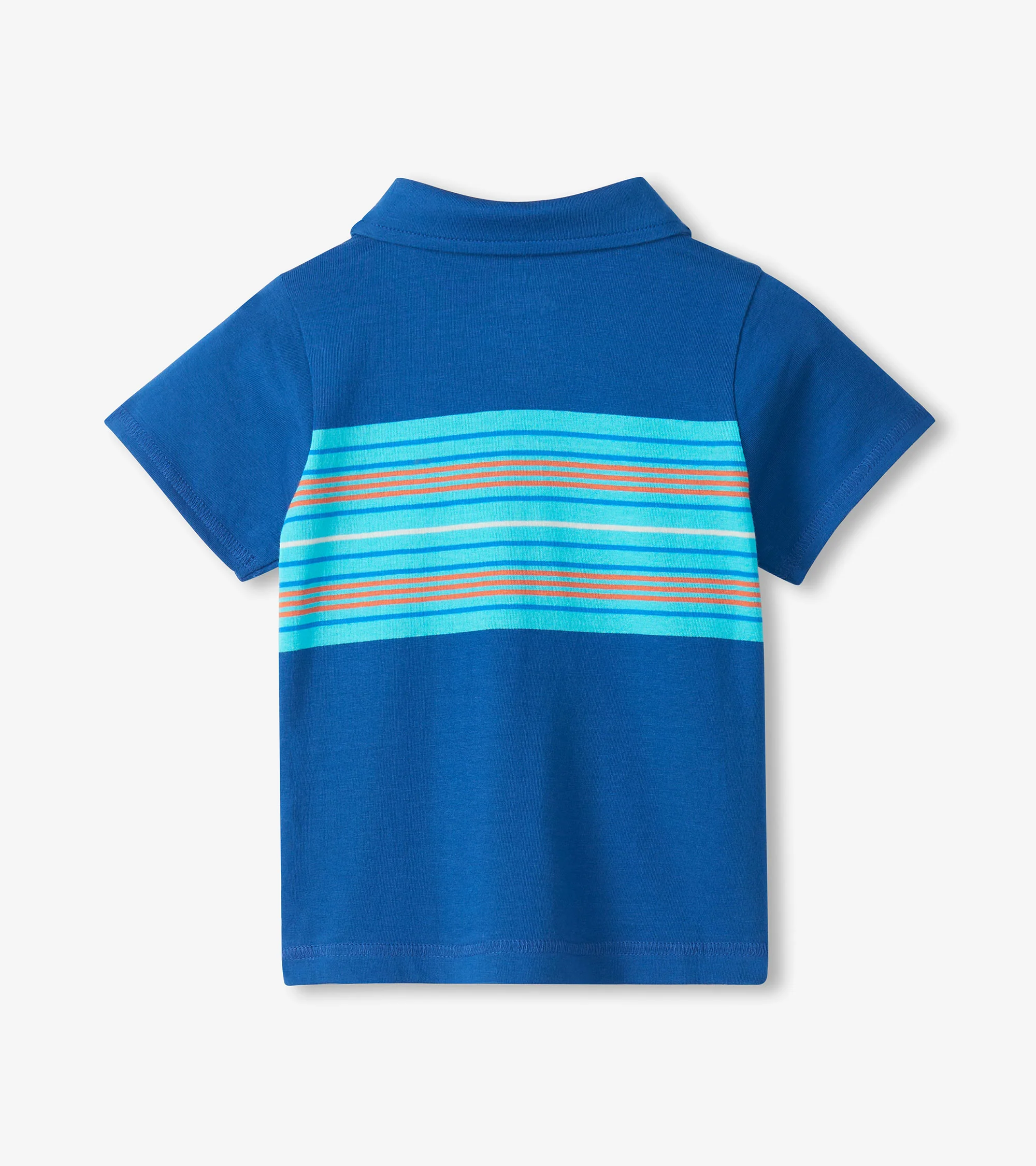 Baby & Toddler Boys Limoges Stripes Peached Jersey Polo T-Shirt - Image 2