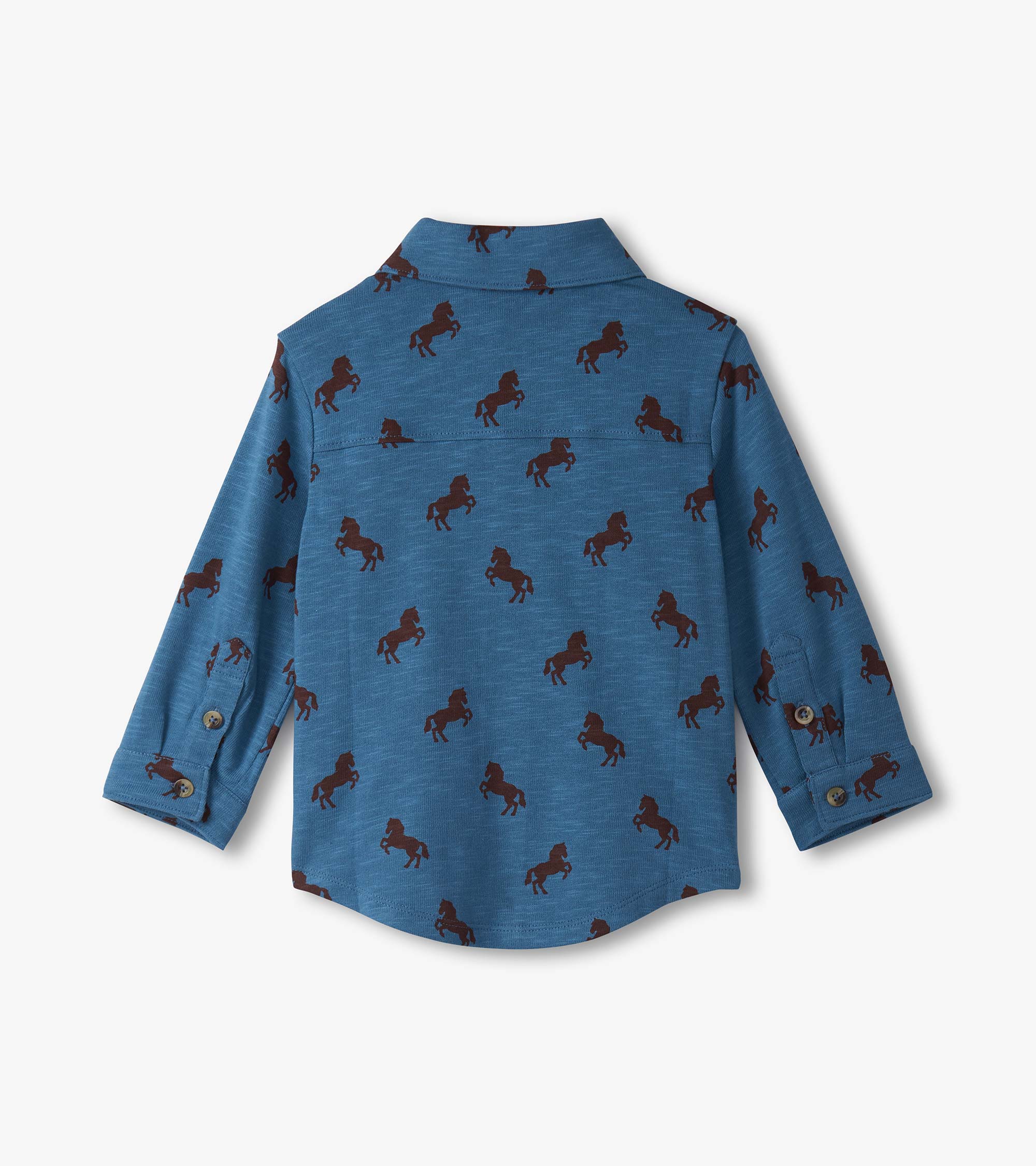 Baby & Toddler Boys Ranch Horses Button Down Shirt - Image 3