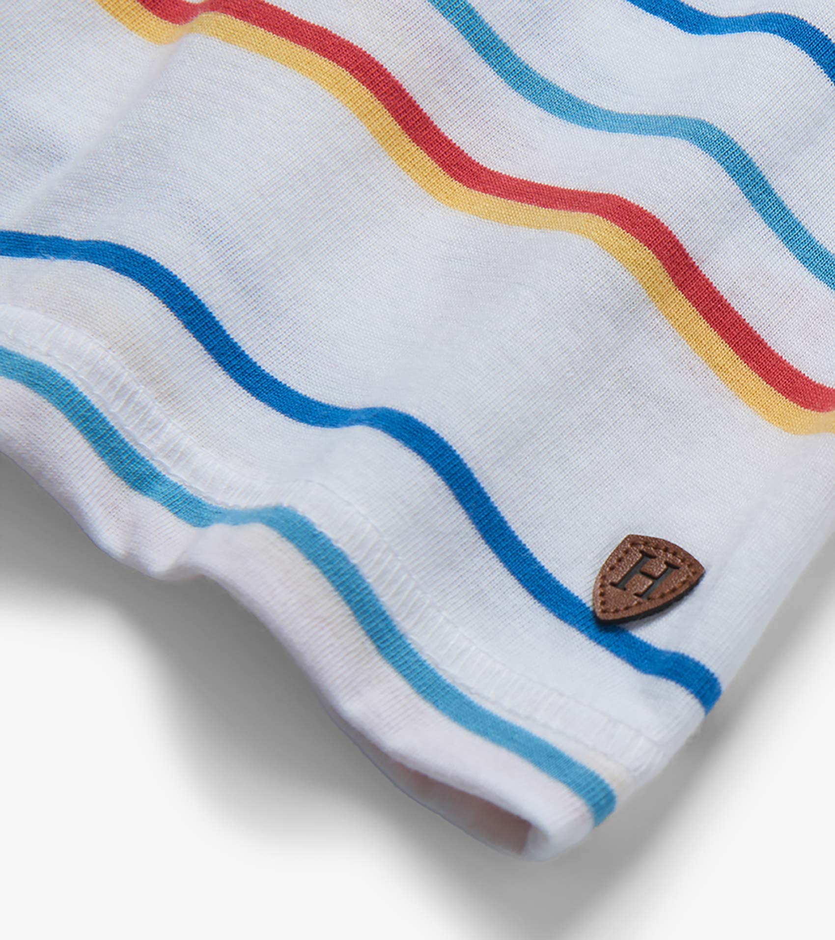 Baby & Toddler Boys Seascape Stripes Peached Jersey Polo T-Shirt - Image 3