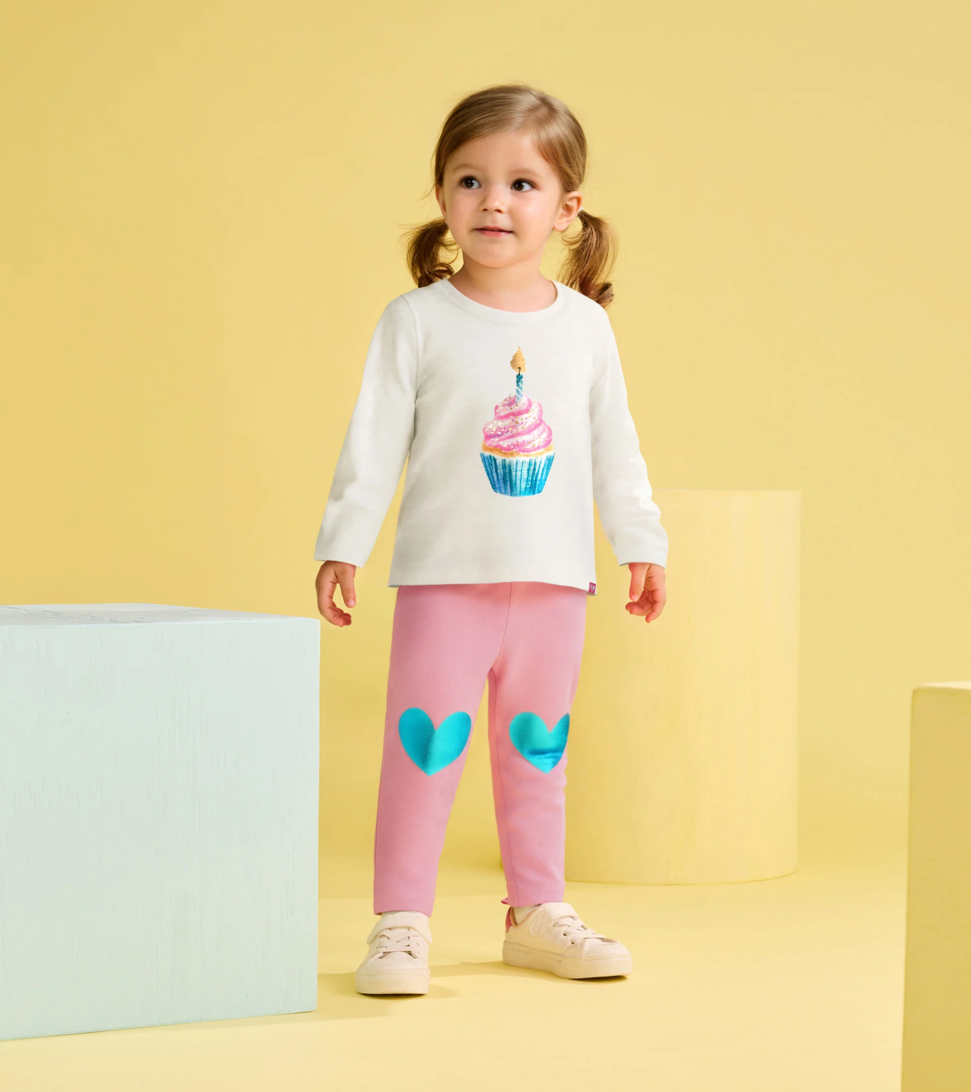 Baby & Toddler Girls Cupcake T-Shirt and Legging Set - Image 2