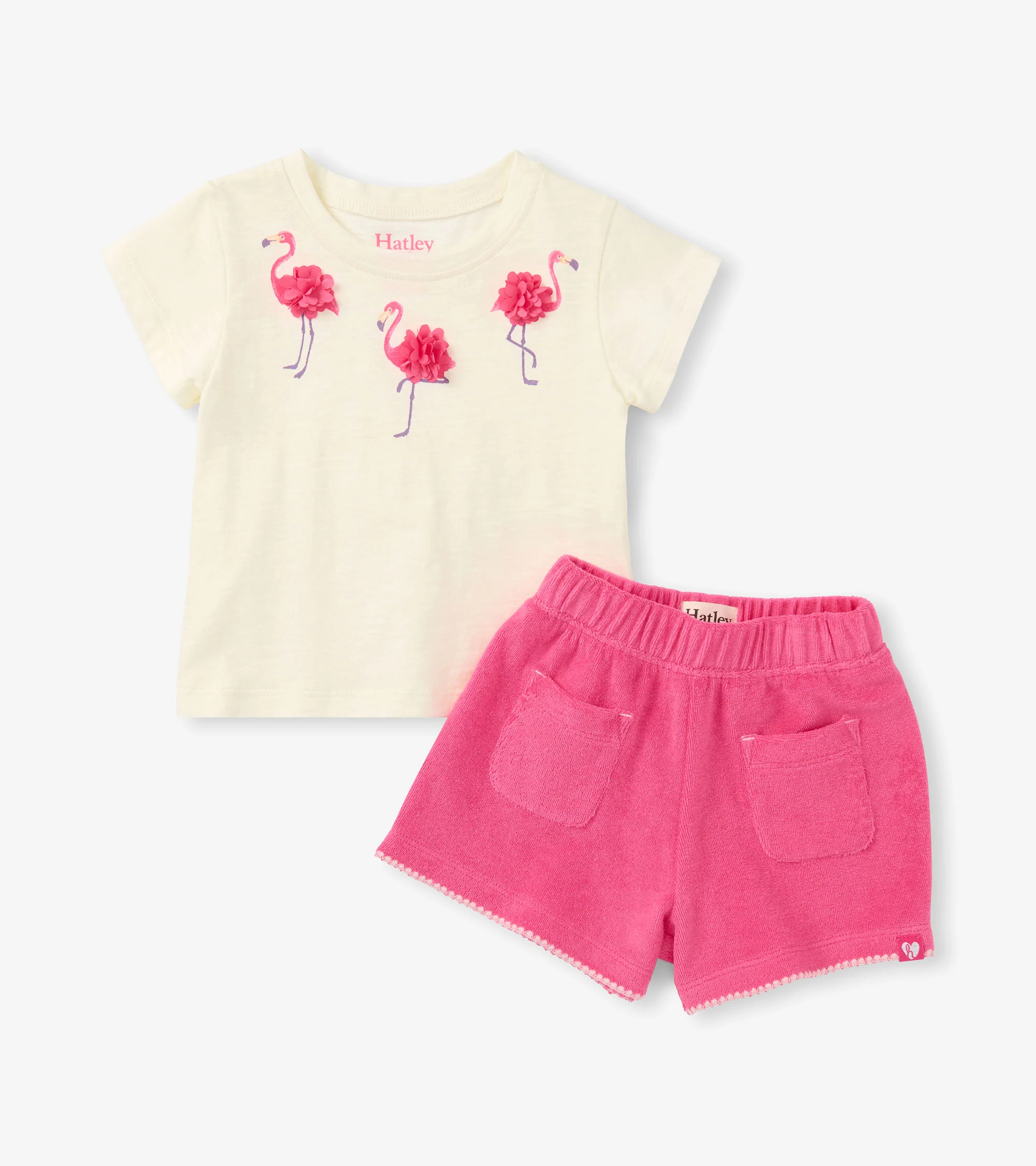 Baby & Toddler Girls Flamingo T-Shirt & Short Set