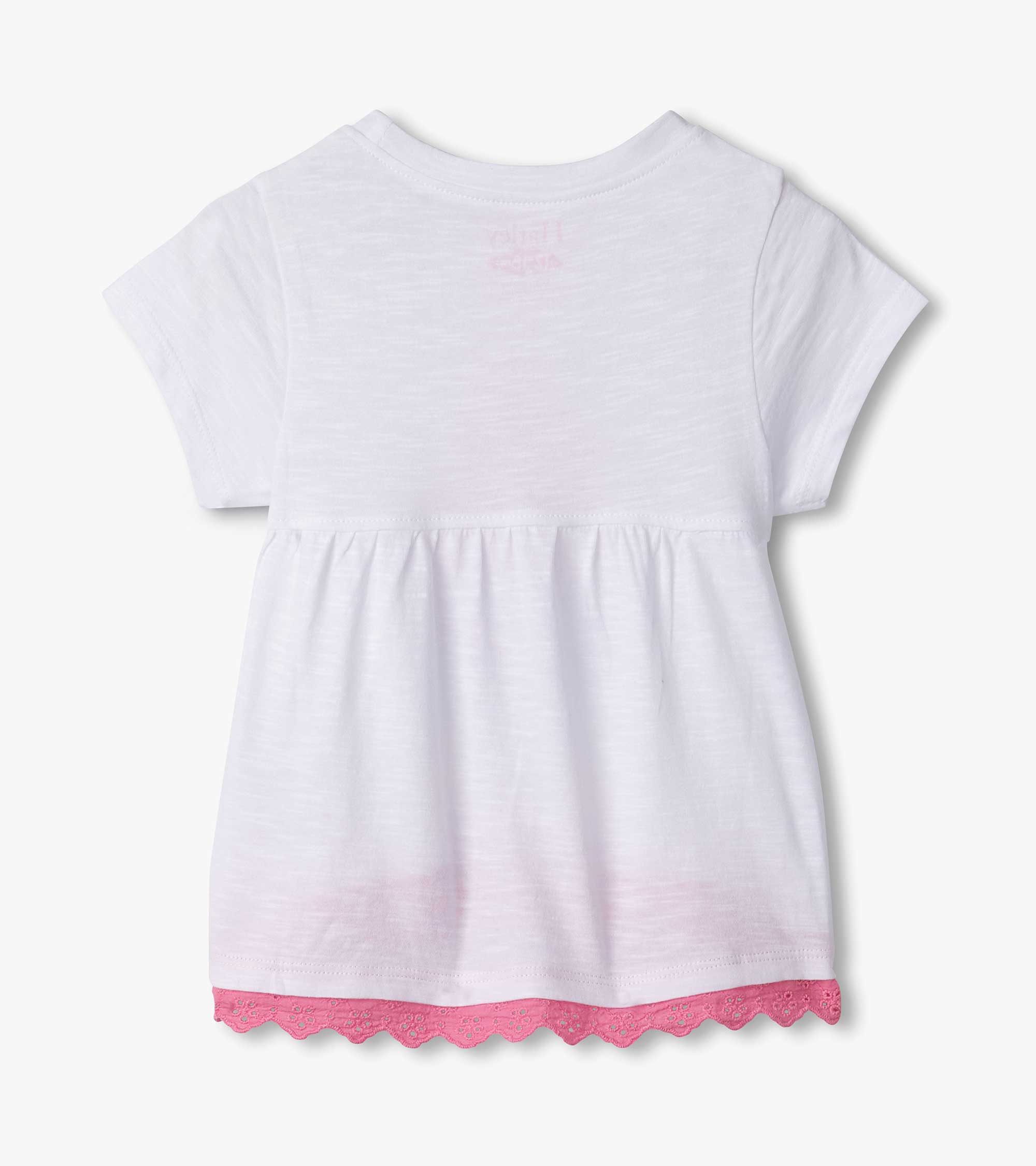 Baby & Toddler Girls Ice Cream Sundae Eyelet Trim T-Shirt - Image 3