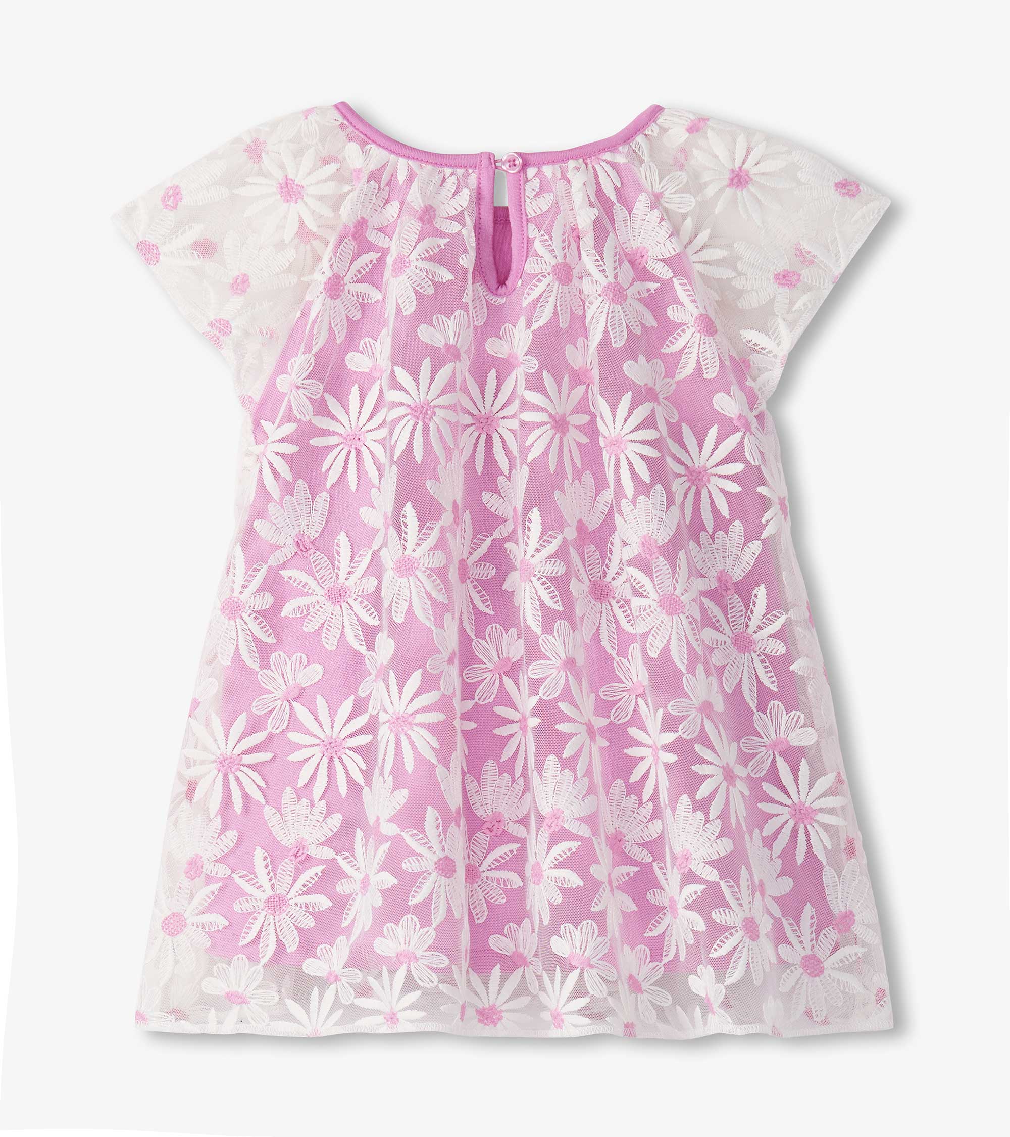 Baby & Toddler Girls Lilac Daisy Tulle Dress - Image 4