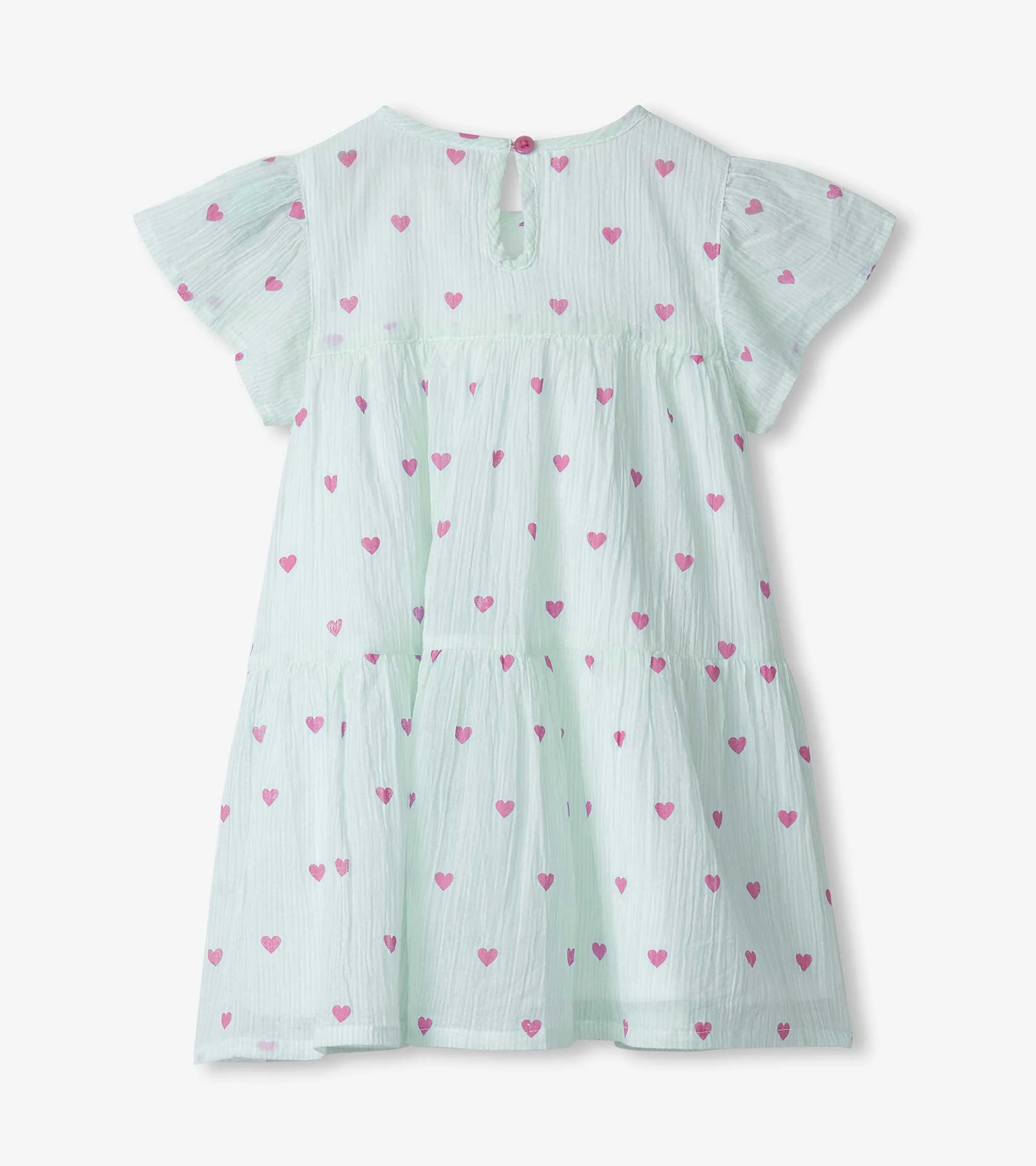 Baby & Toddler Girls Little Hearts Woven Puff Dress - Image 4