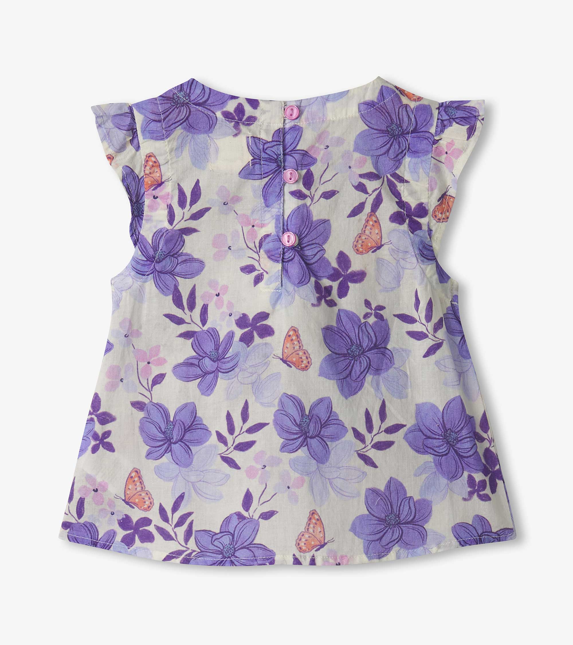 Baby & Toddler Girls Painted Magnolias Pin Tuck Tup & Bloomer Set - Image 4