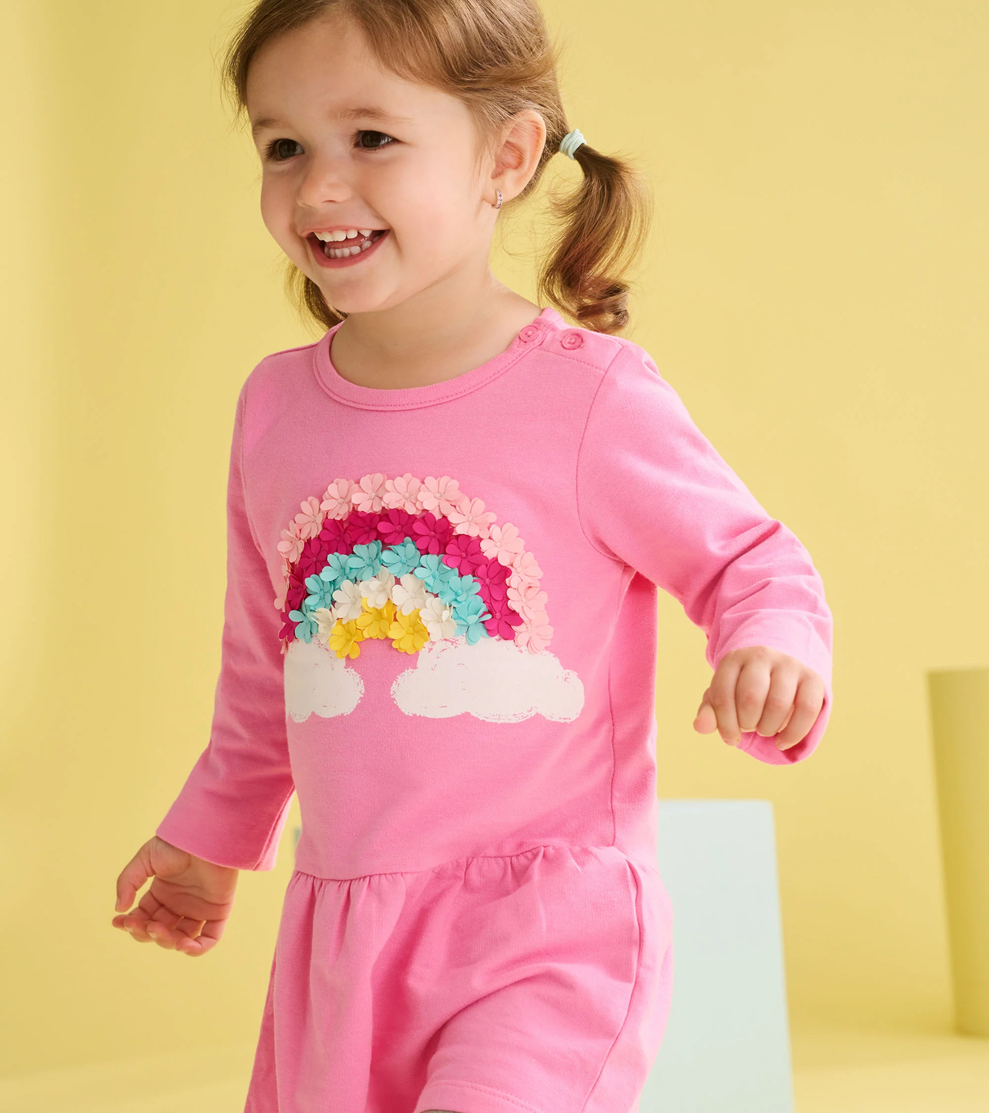 Baby & Toddler Girls Rainbow Cloud Flounce Skirt Dress - Image 4