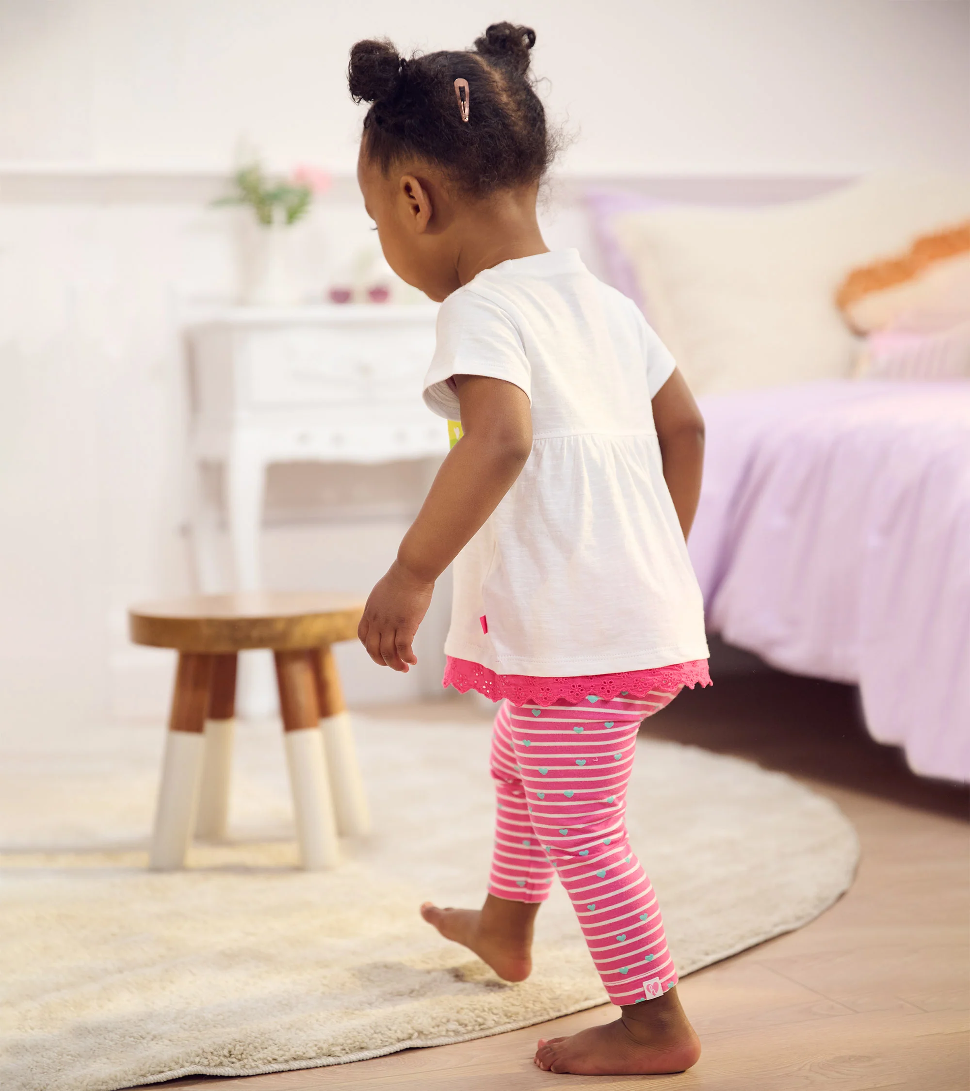 Baby & Toddler Girls Rainbow Eyelet Eyelet Trim T-Shirt - Image 3