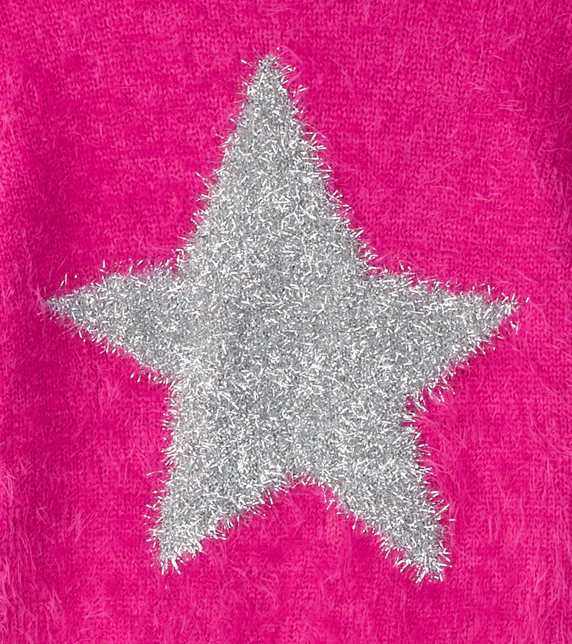 Baby & Toddler Girls Star Furry Sweater - Image 4