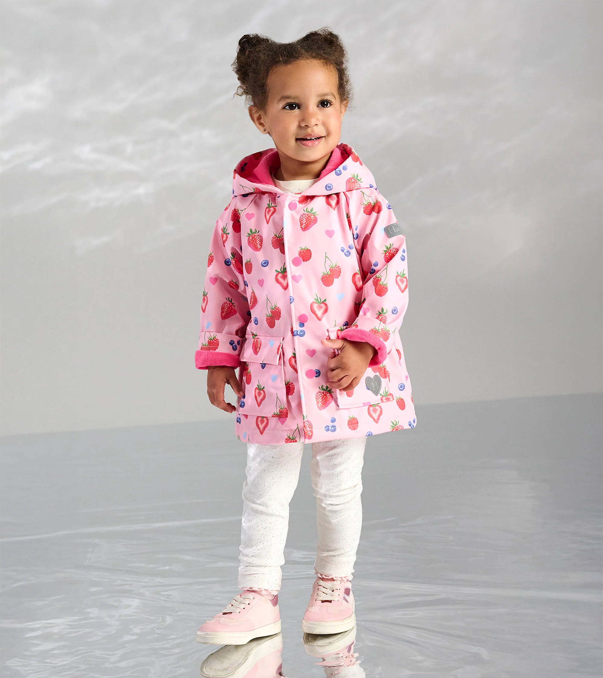 Baby & Toddler Girls Summer Berries Button-Up Rain Jacket - Image 2