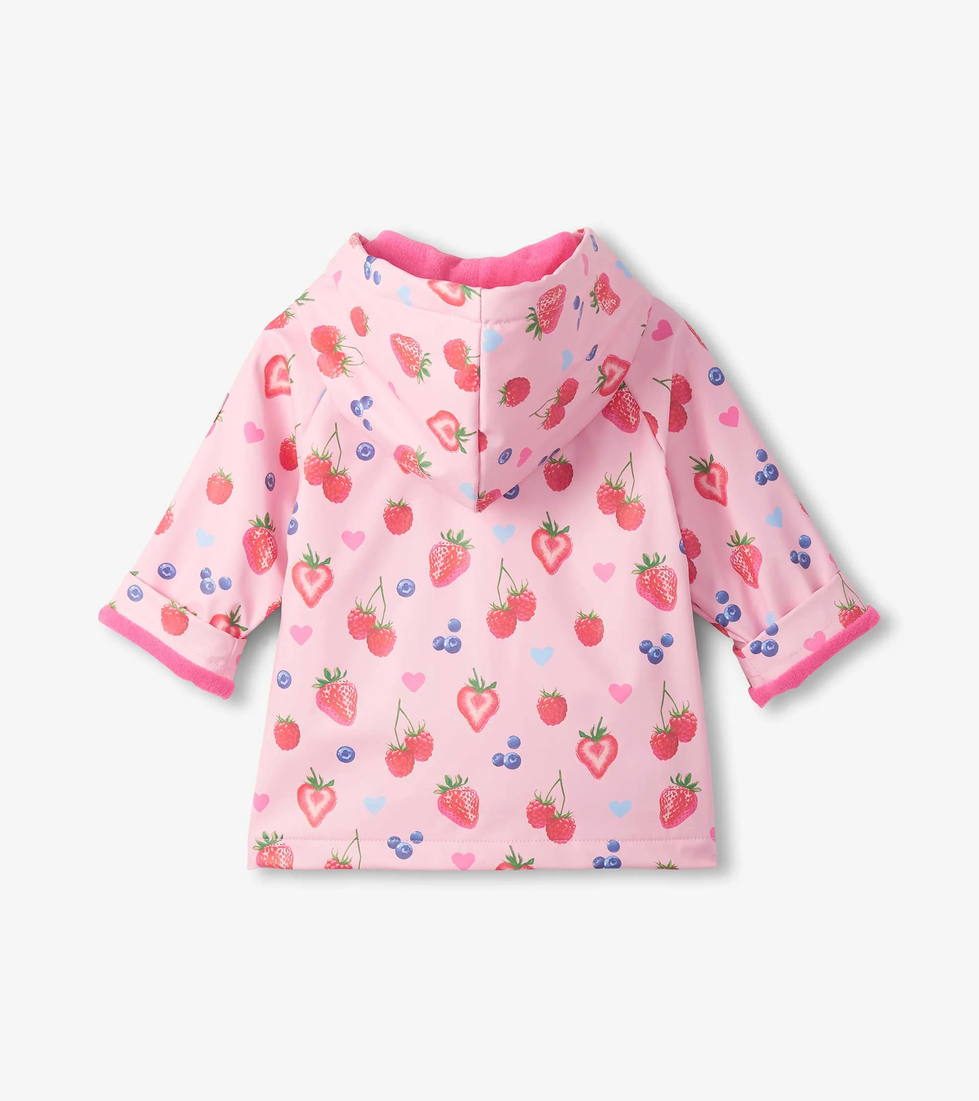 Baby & Toddler Girls Summer Berries Button-Up Rain Jacket - Image 3