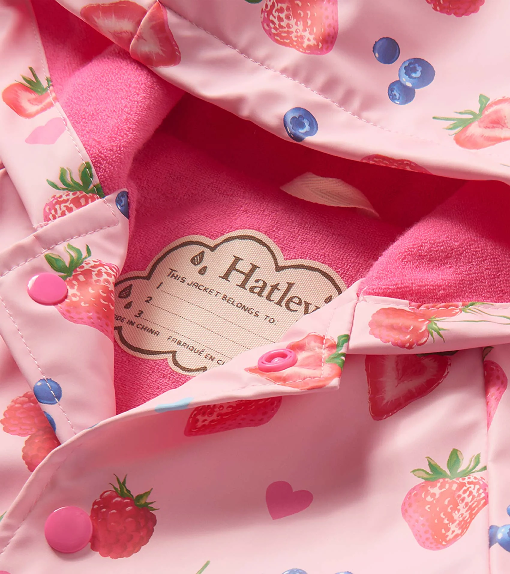 Baby & Toddler Girls Summer Berries Button-Up Rain Jacket - Image 4