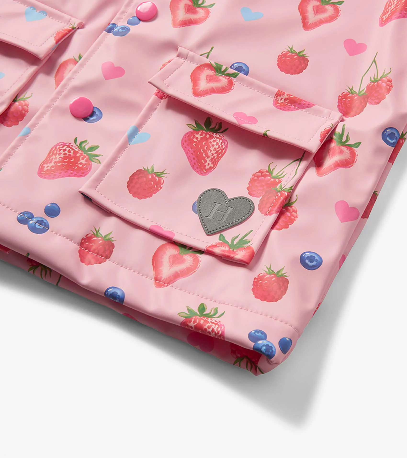 Baby & Toddler Girls Summer Berries Button-Up Rain Jacket - Image 7