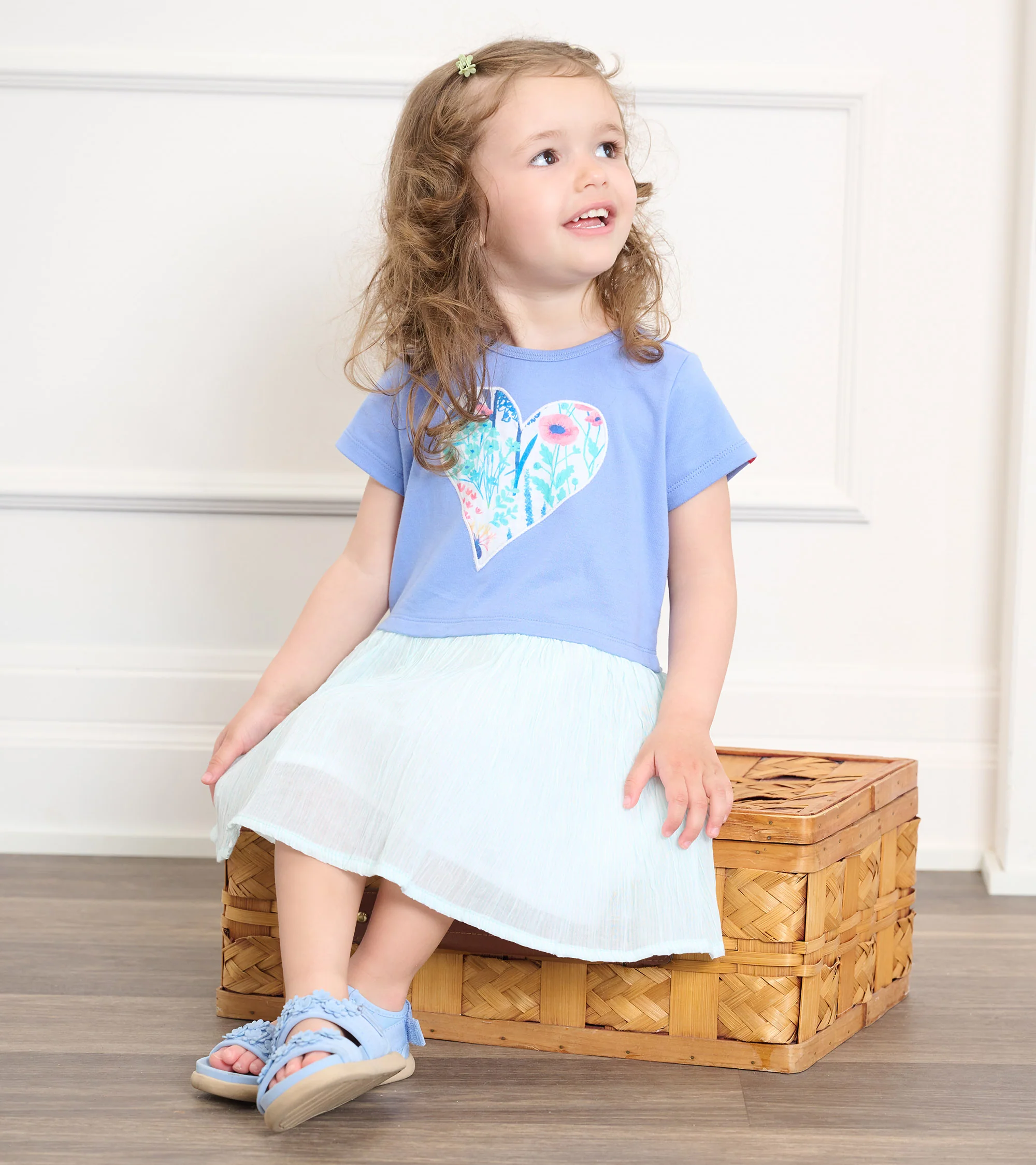 Baby & Toddler Girls Wild Flower Heart Layered Dress - Image 4