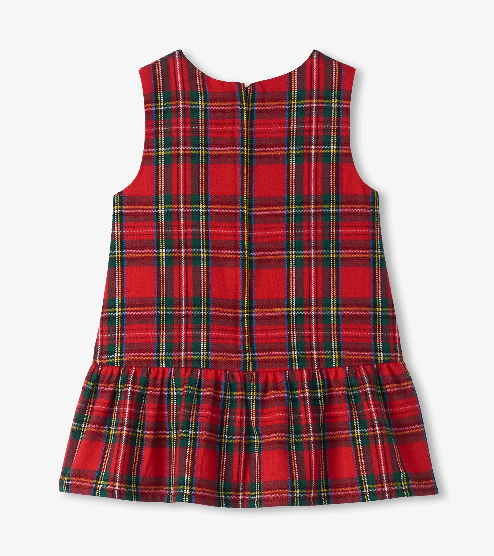 Baby & Toddler Red Plaid Pinafore Dress - Image 3