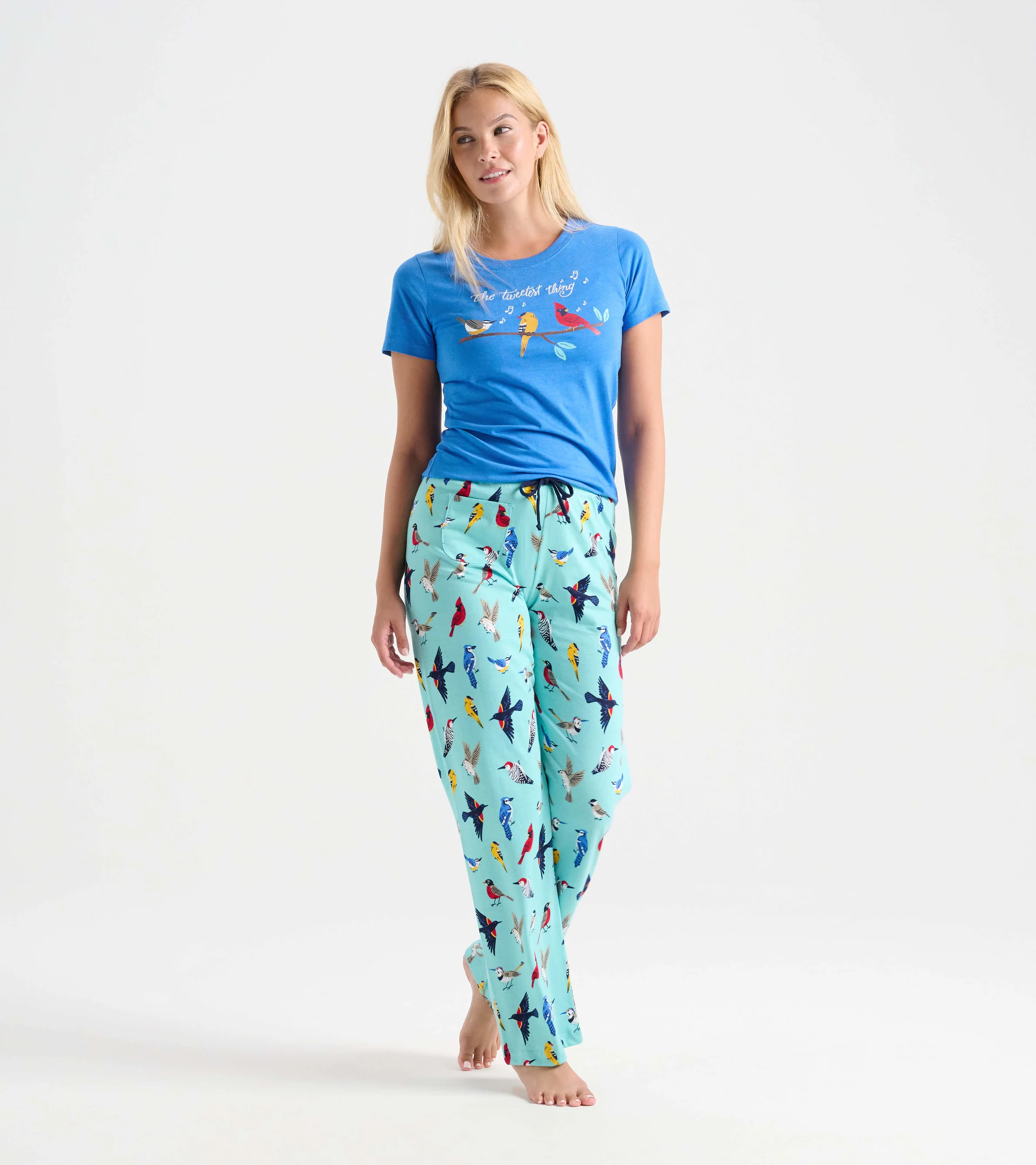 Backyard Birds Women's Cotton Pajama Pants - Image 3