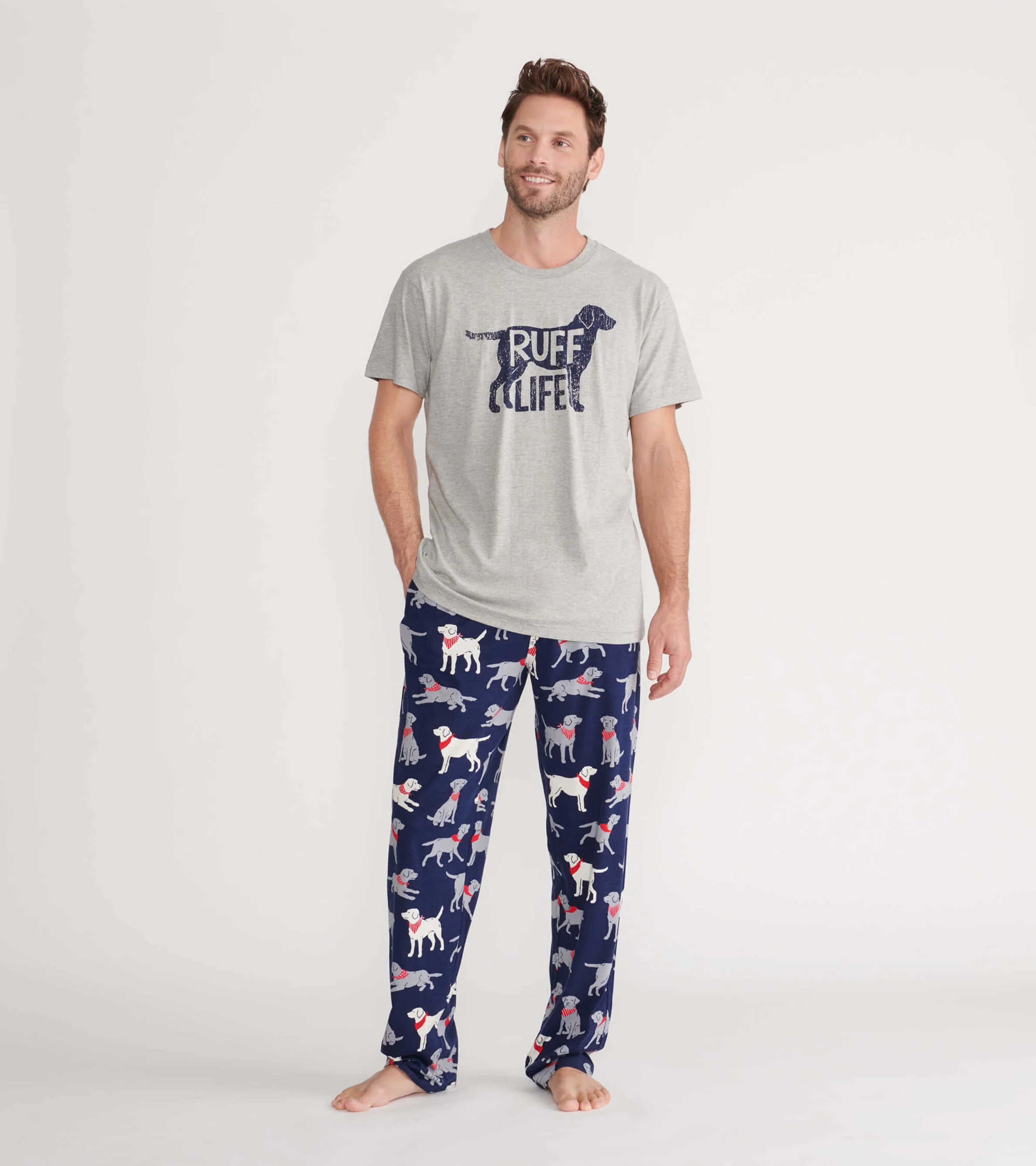Bandana Labs Men's Stretch Cotton Pajama Pants - Image 3