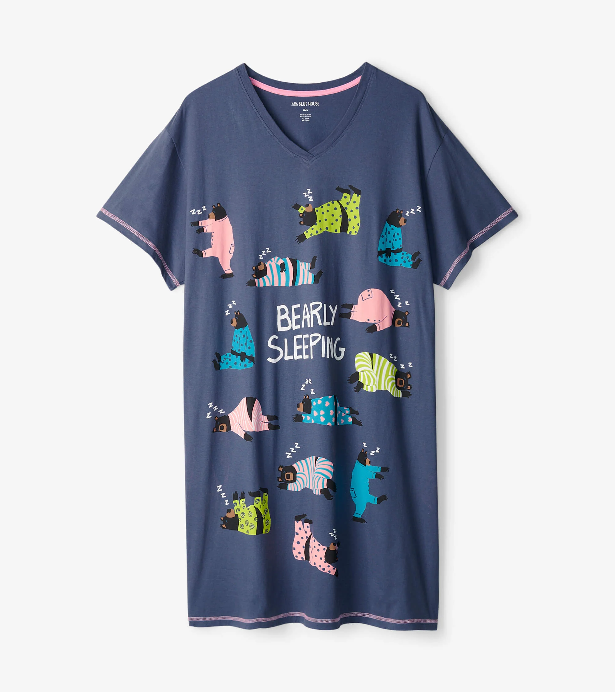 Bearly Sleeping Women's Cotton Sleepshirt - Image 2