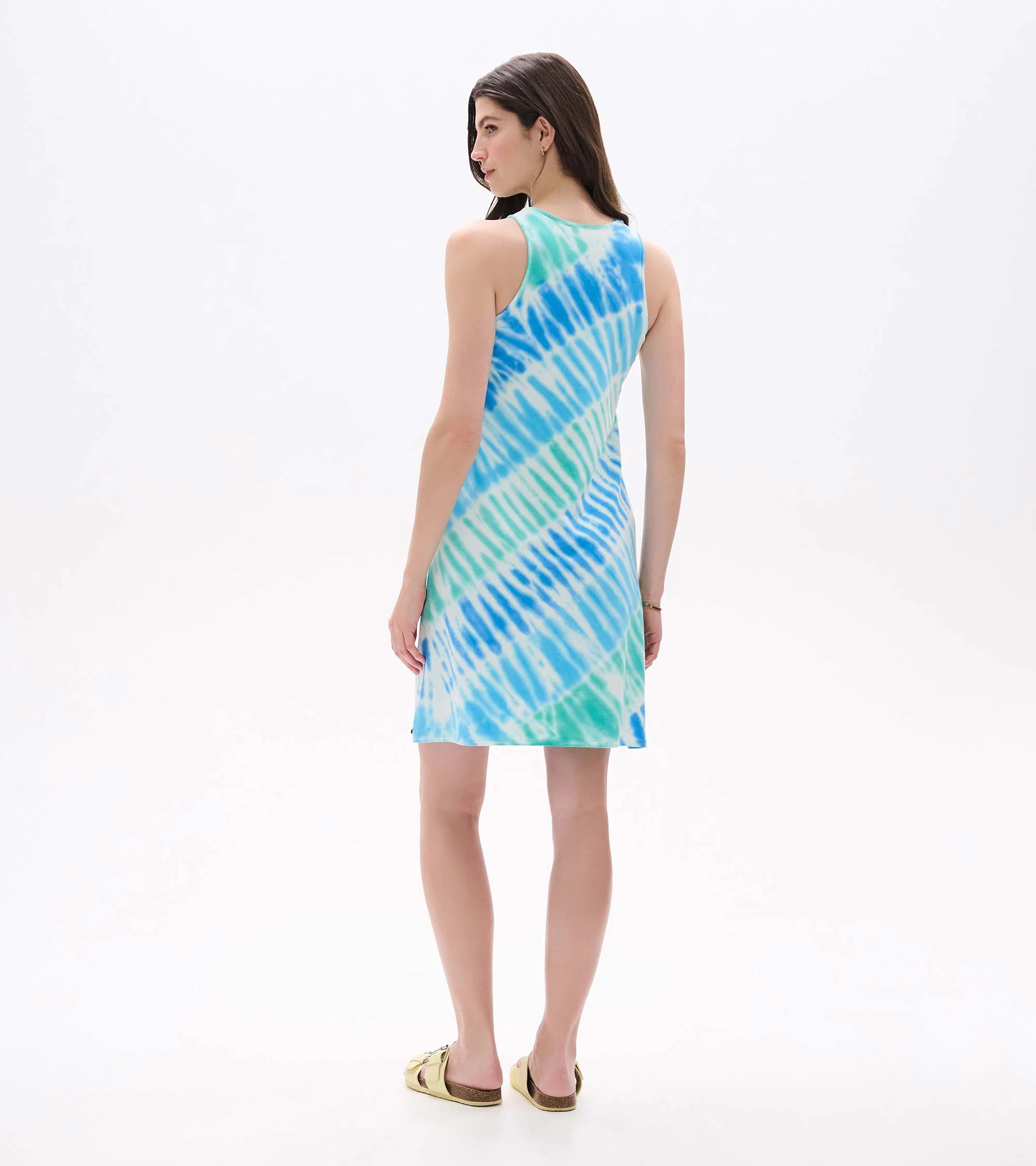 Bella Dress - Blue Wave Tie Dye - Image 4