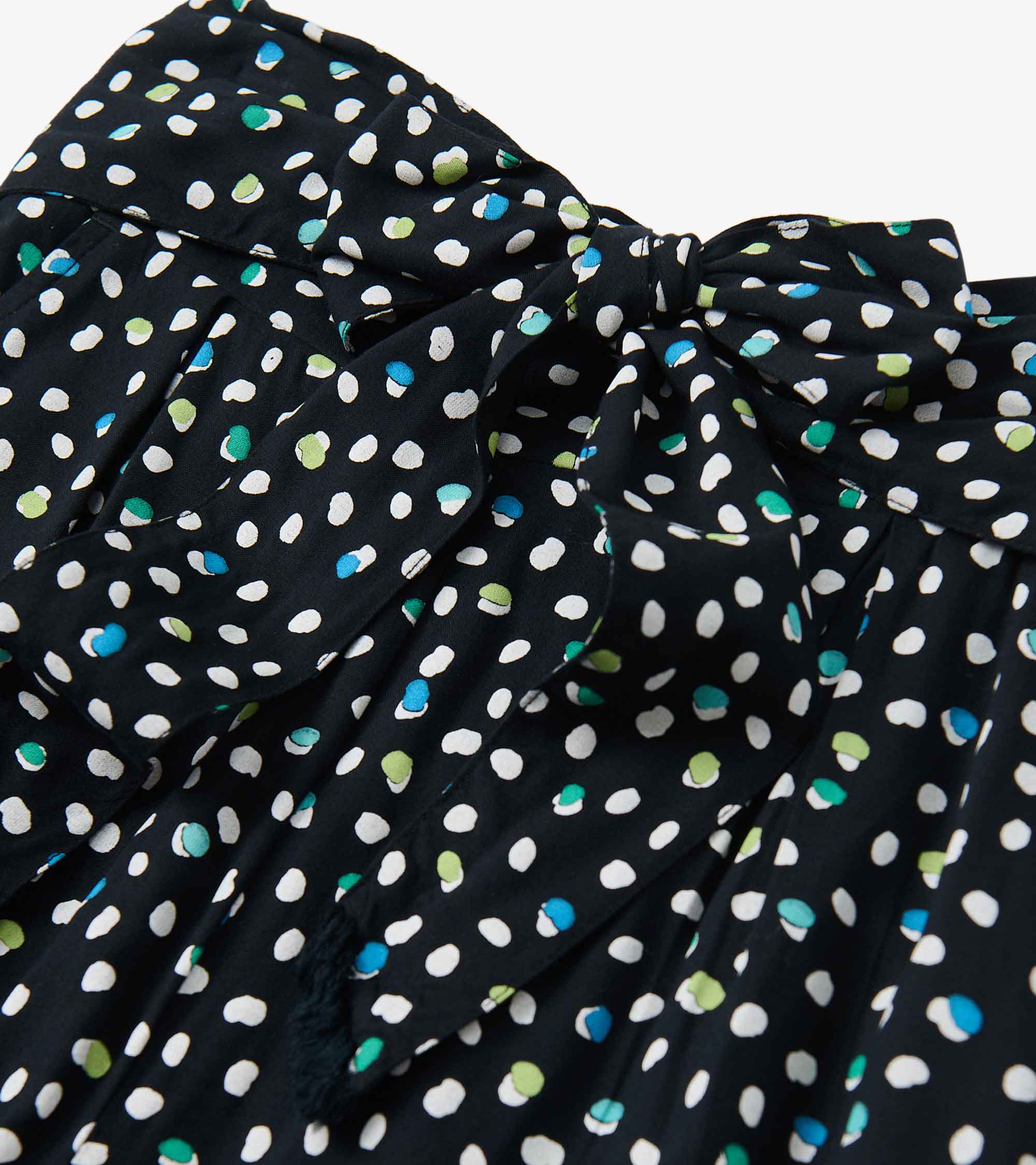 Belted Wide Leg Pants - Multi Dots - Image 6