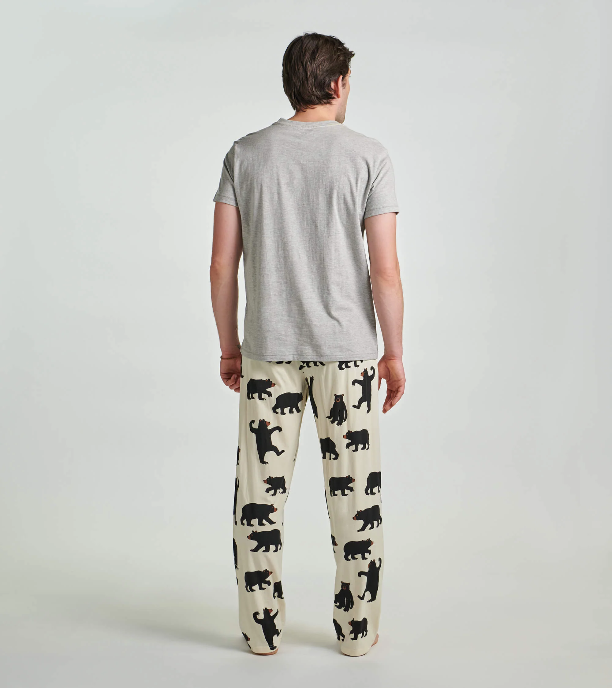 Black Bear on Grey Men's Tee - Image 5