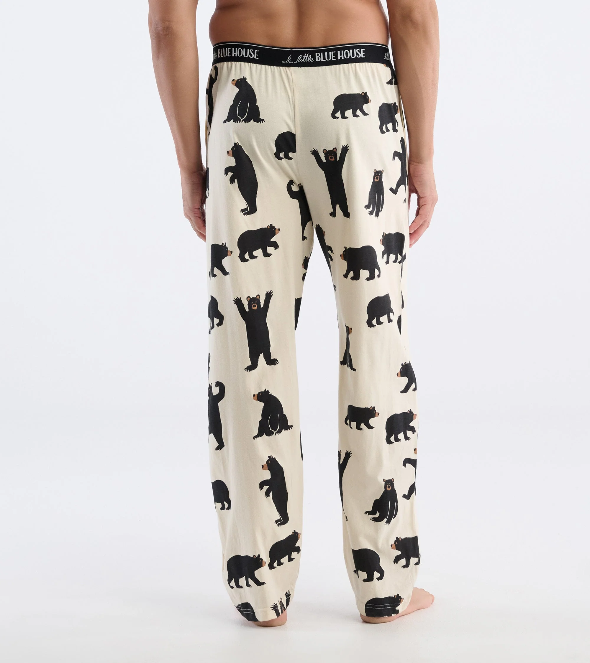 Black Bears Men's Stretch Cotton Pajama Pants - Image 3