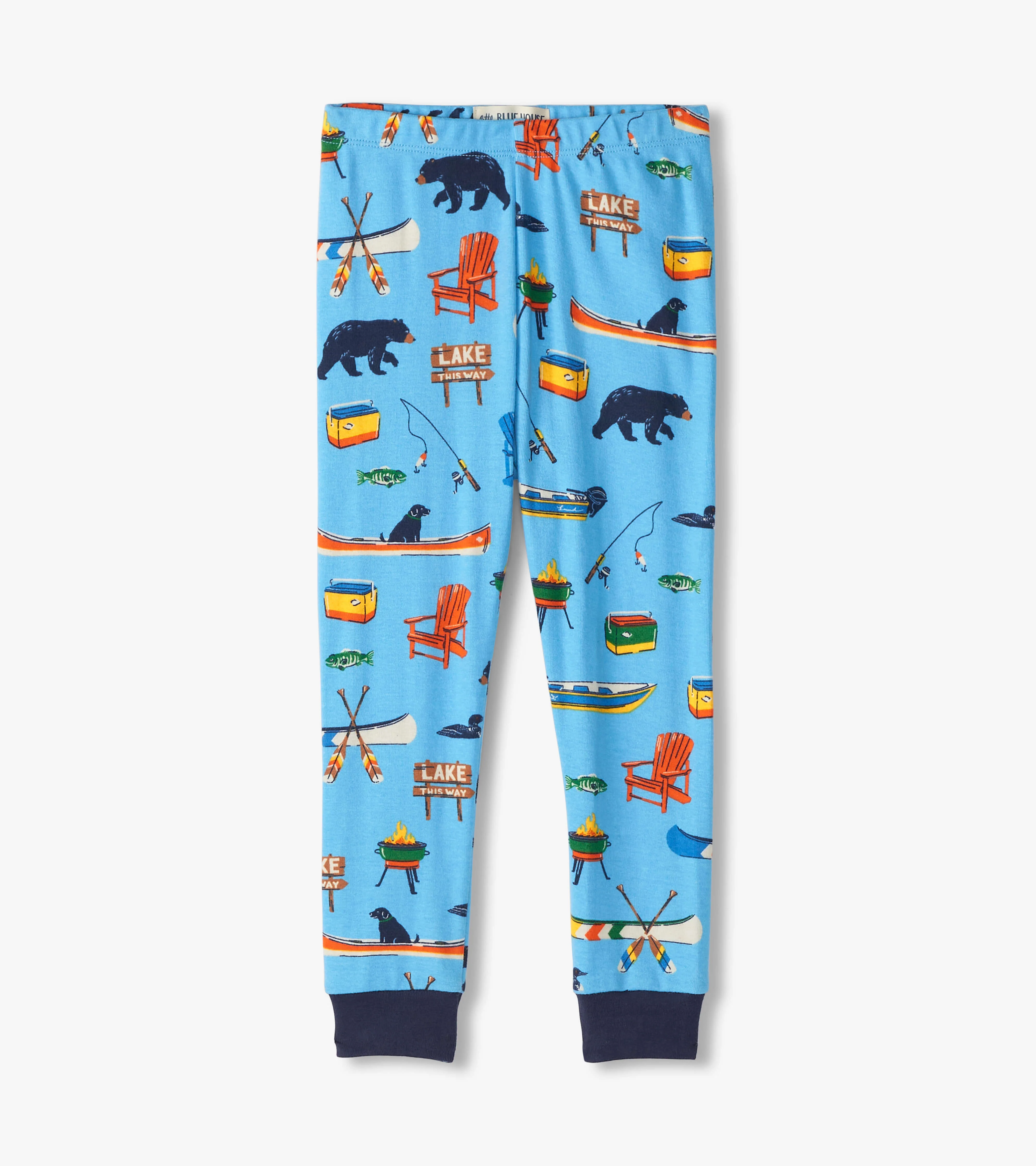 Blue On The Lake Kids Pajama Set - Image 4
