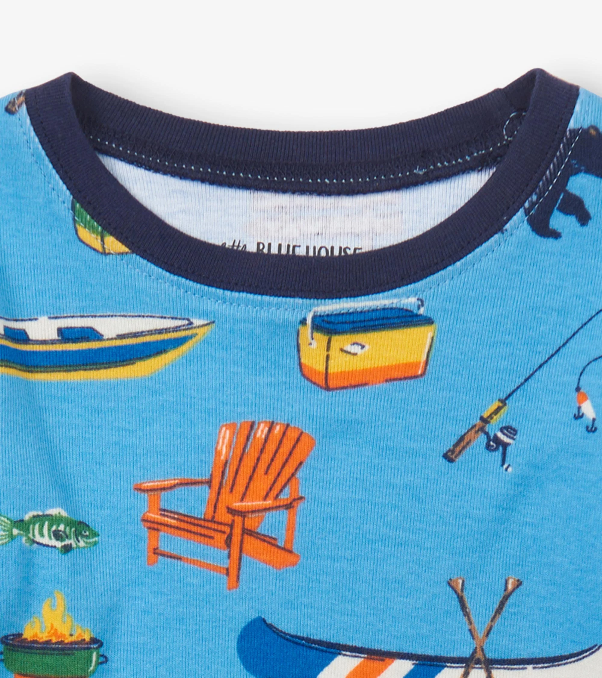 Blue On The Lake Kids Pajama Set - Image 6