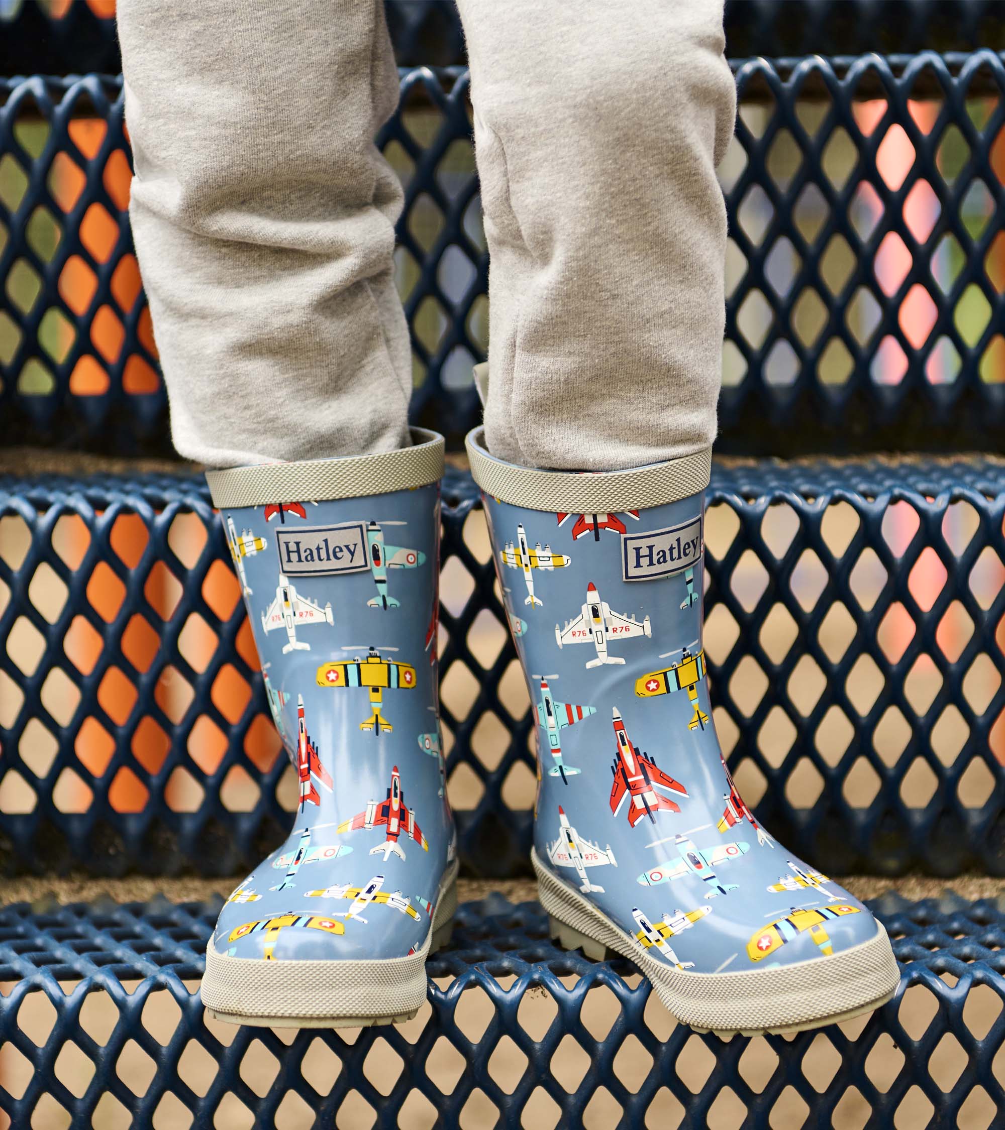 Boys Airplanes Shiny Rain Boots - Image 2
