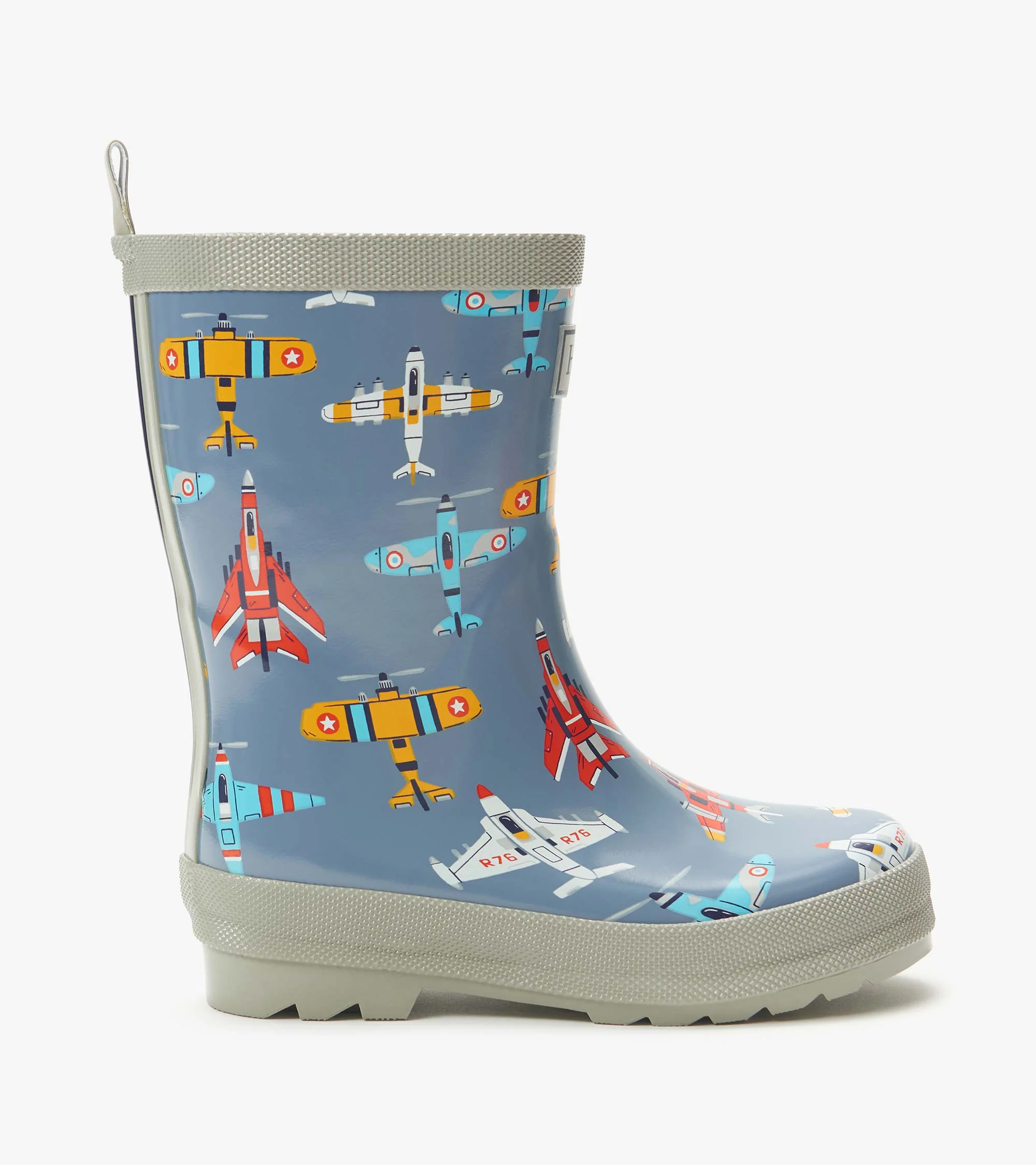 Boys Airplanes Shiny Rain Boots - Image 3
