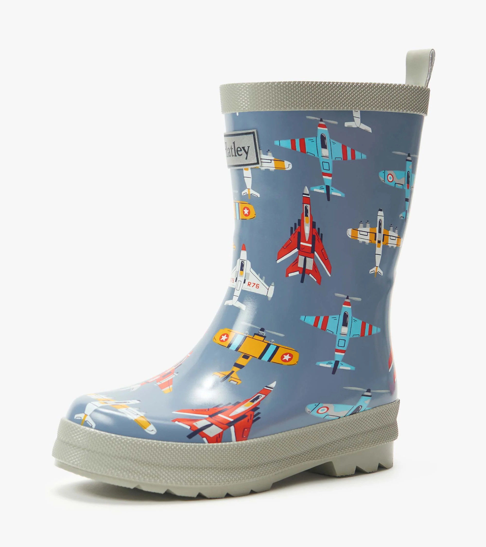 Boys Airplanes Shiny Rain Boots - Image 7
