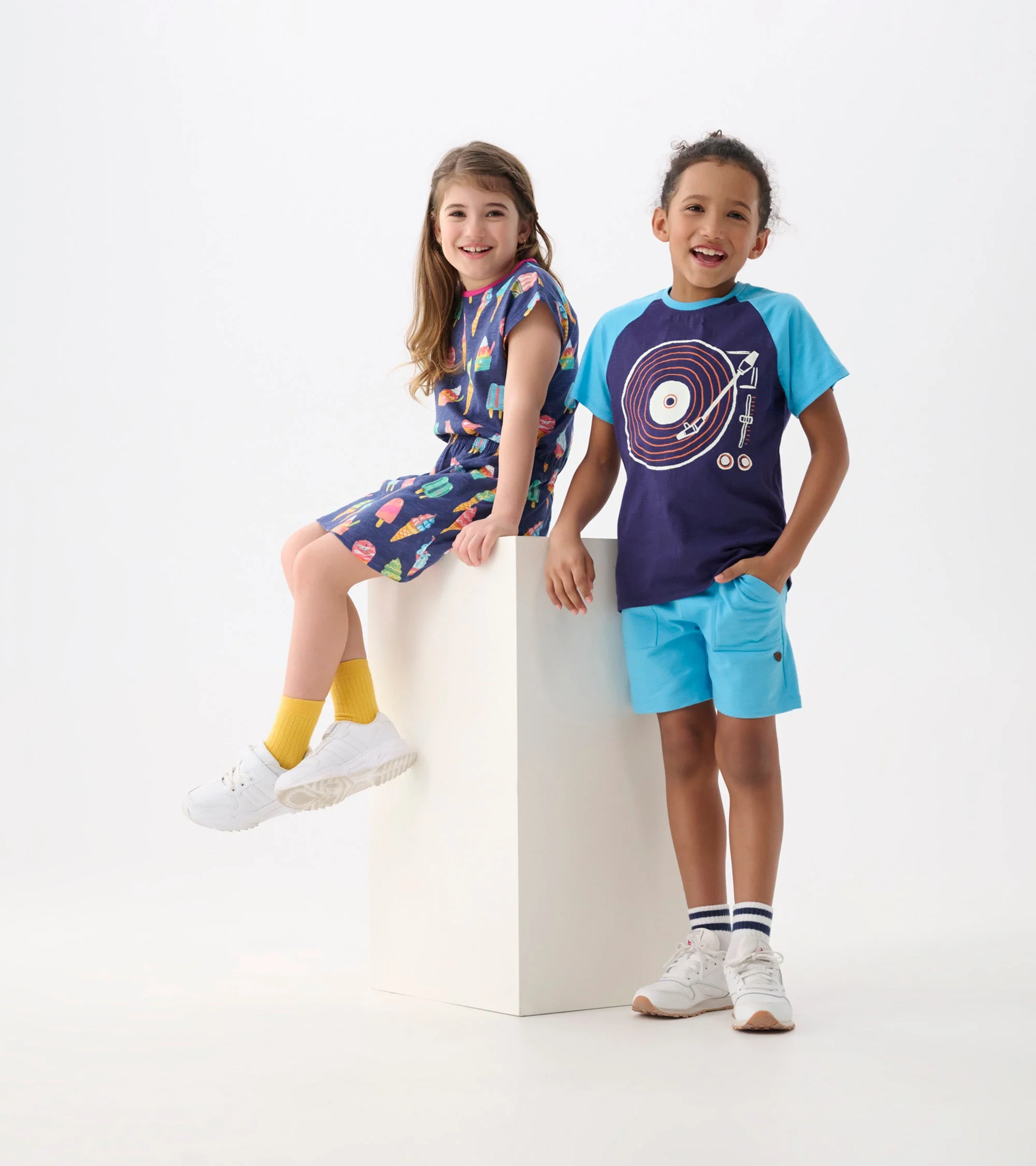 Boys Aqua Blue Relaxed Shorts - Image 2