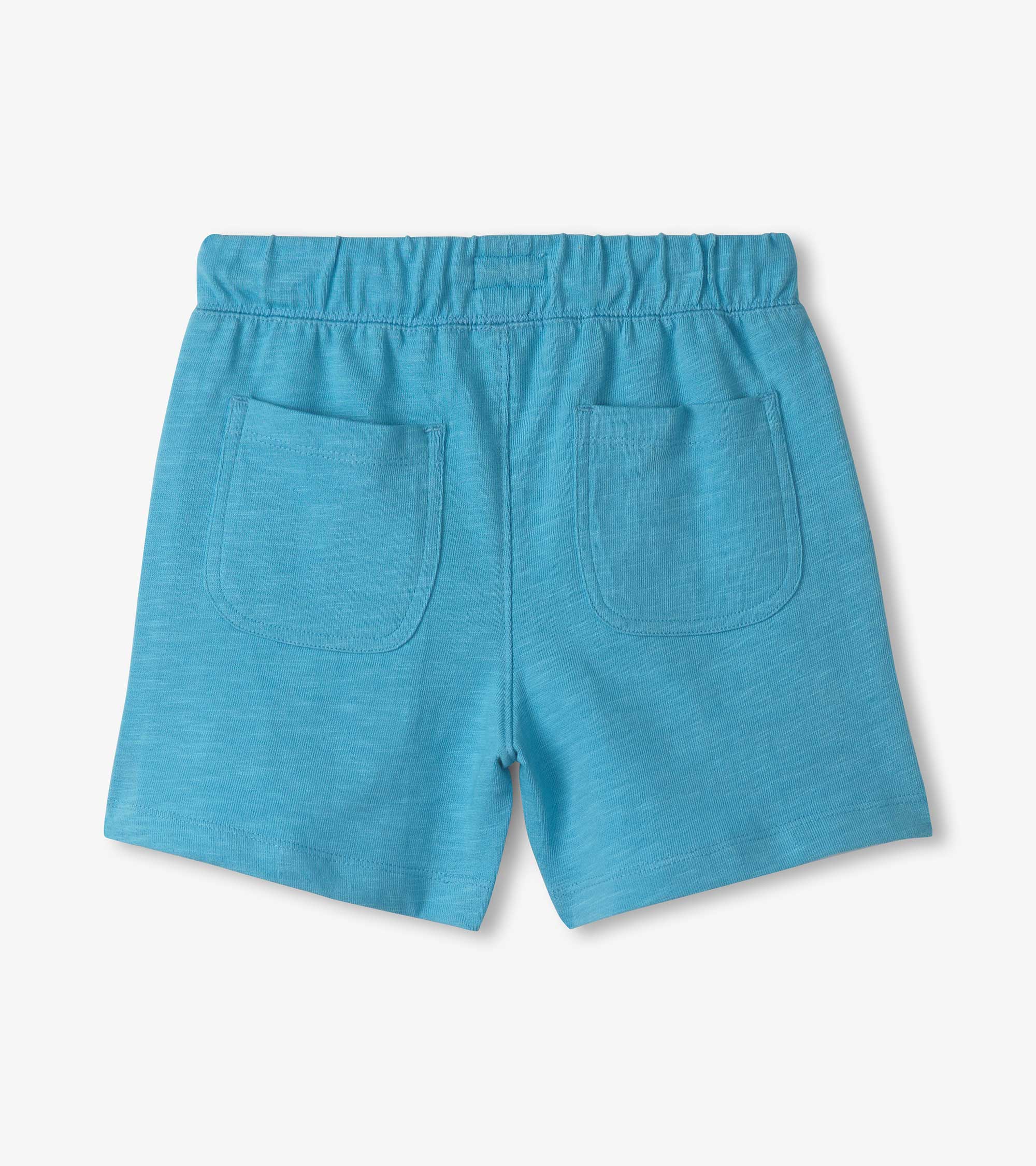 Boys Aqua Blue Relaxed Shorts - Image 3