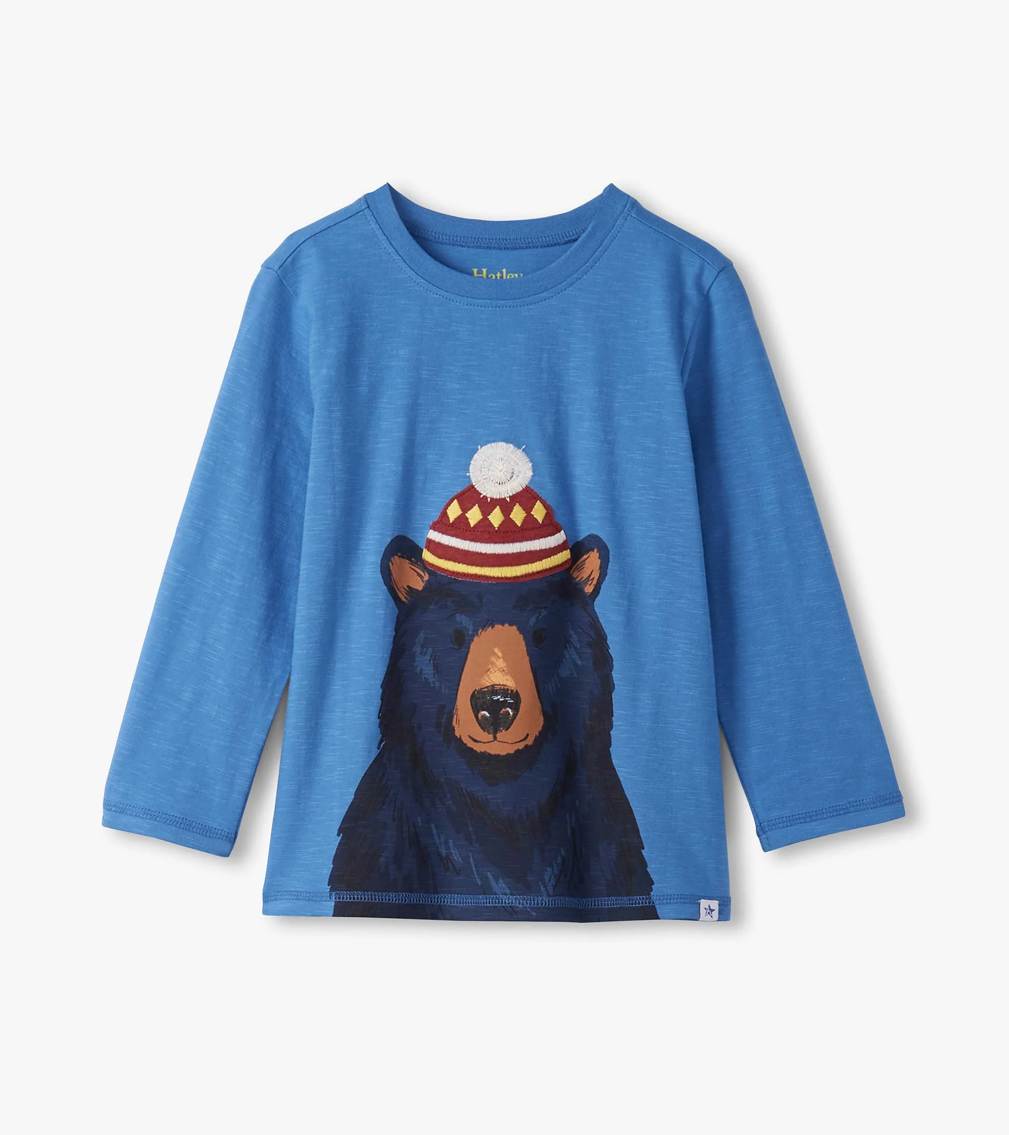 Boys Bear Long Sleeve Graphic Tee