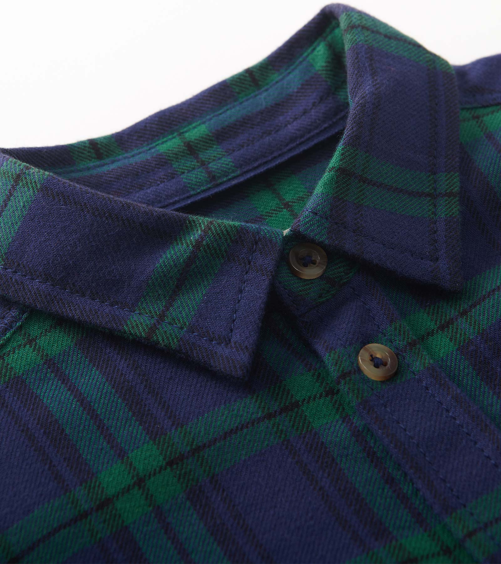 Boys Blackwatch Plaid Button Down Shirt - Image 5