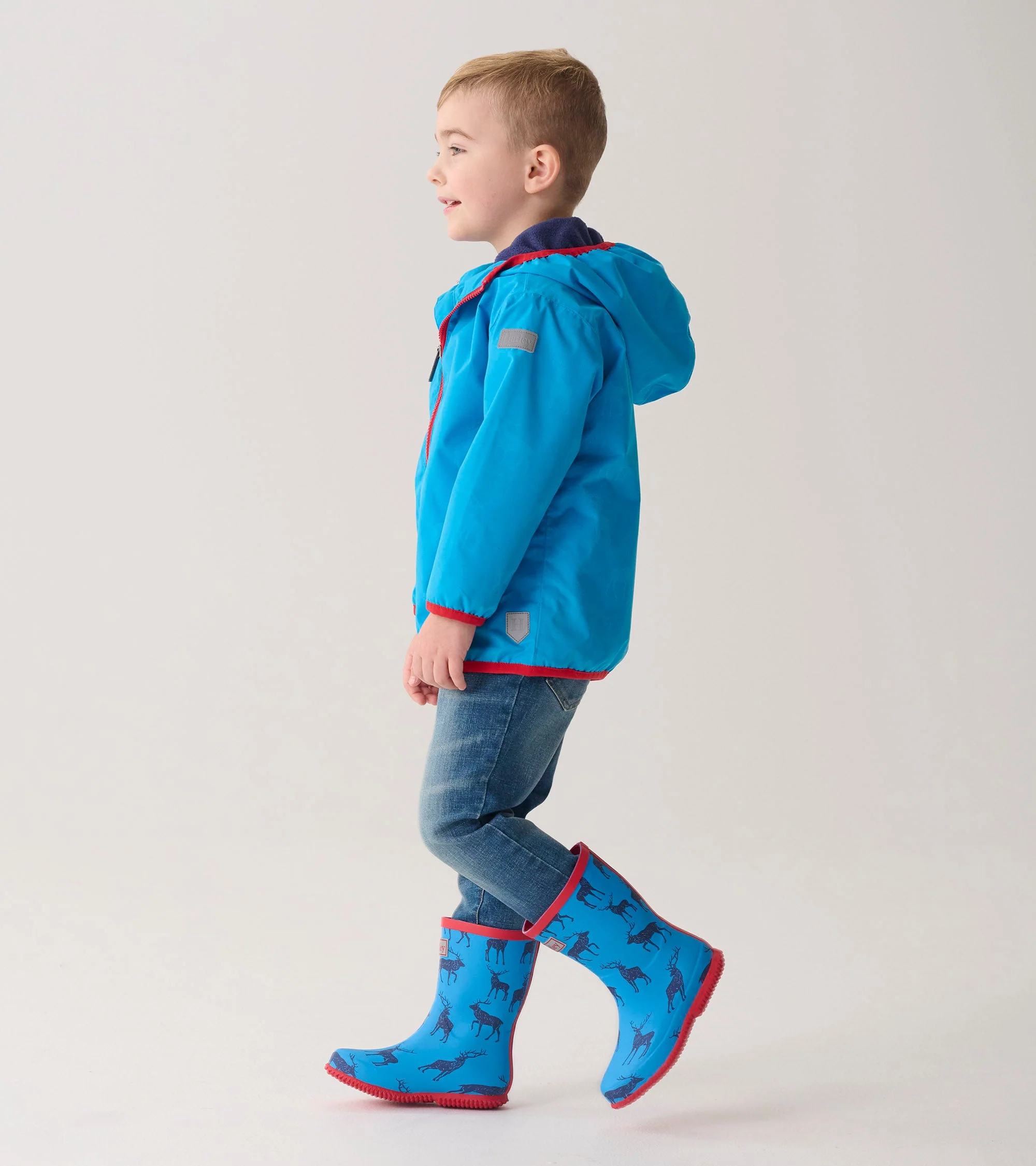 Boys Blue Elks Packable Rain Boots - Image 5