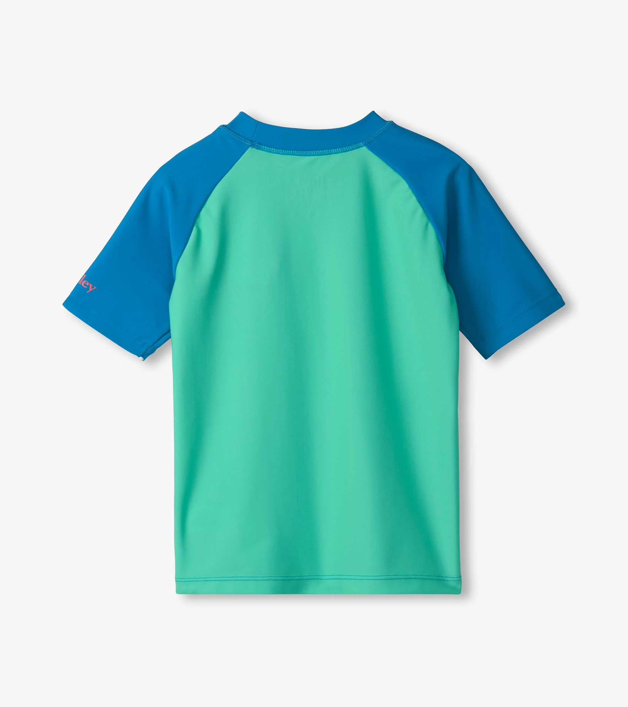 Boys Blue Short Sleeve Rashguard - Image 3