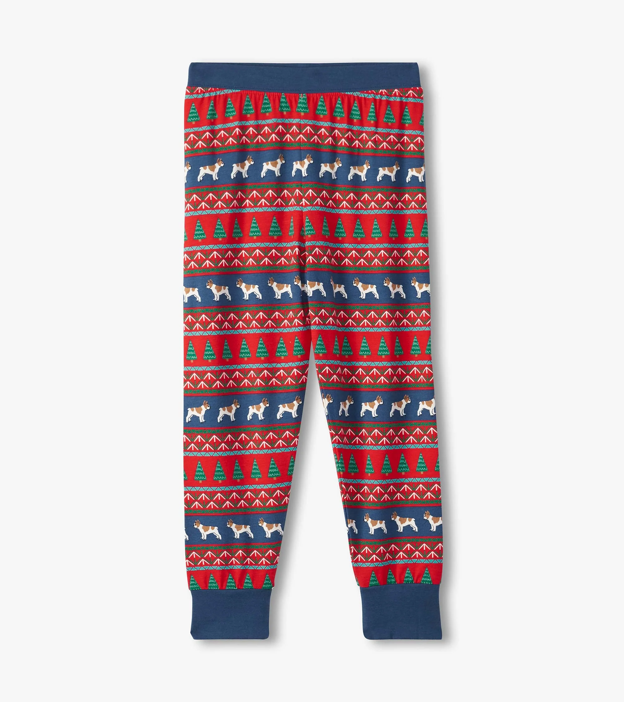 Boys Bulldog Fair Isle Bamboo Pajama Set - Image 3