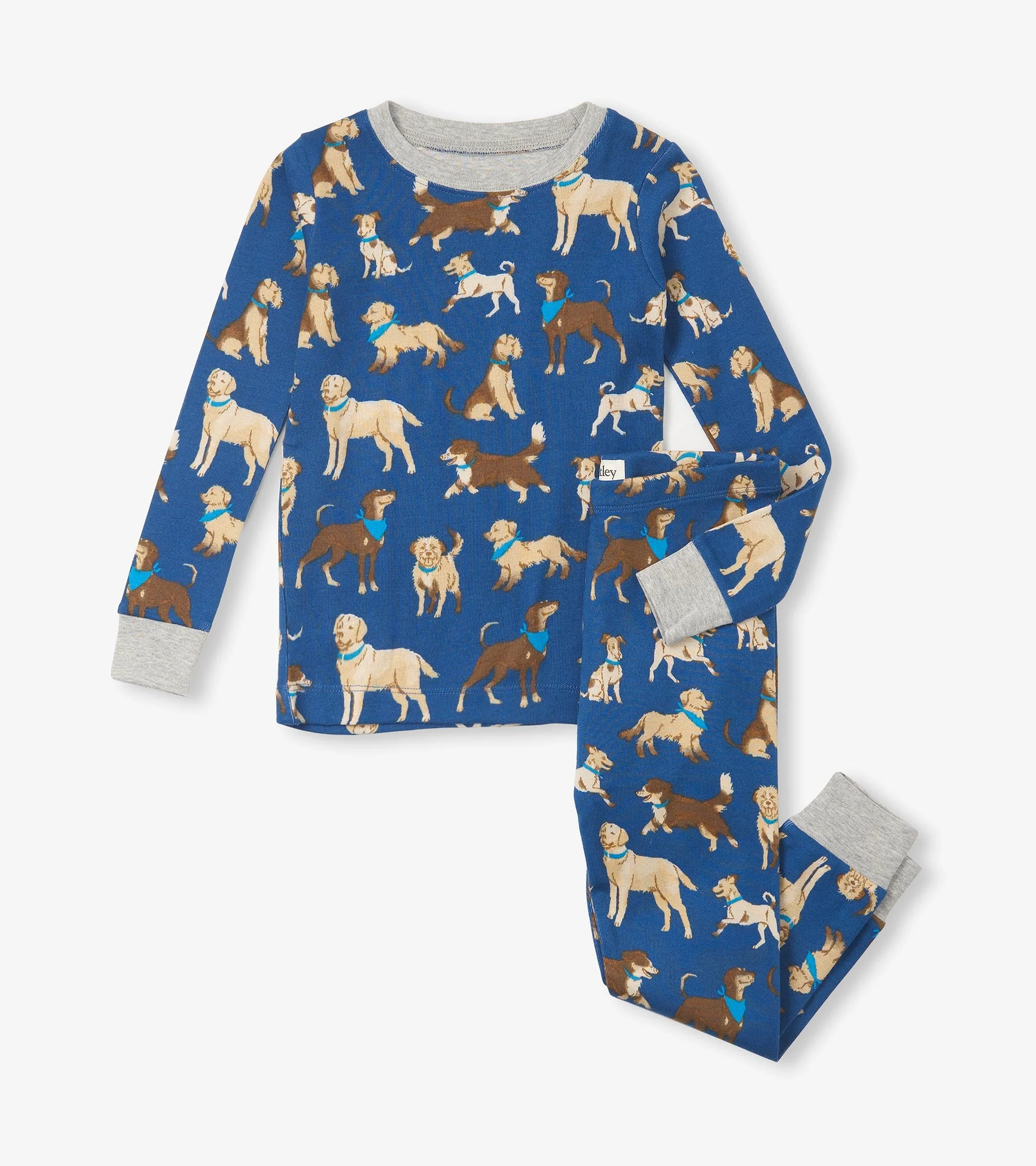 Boys Classic Dogs Organic Cotton Pajama Set - Image 2