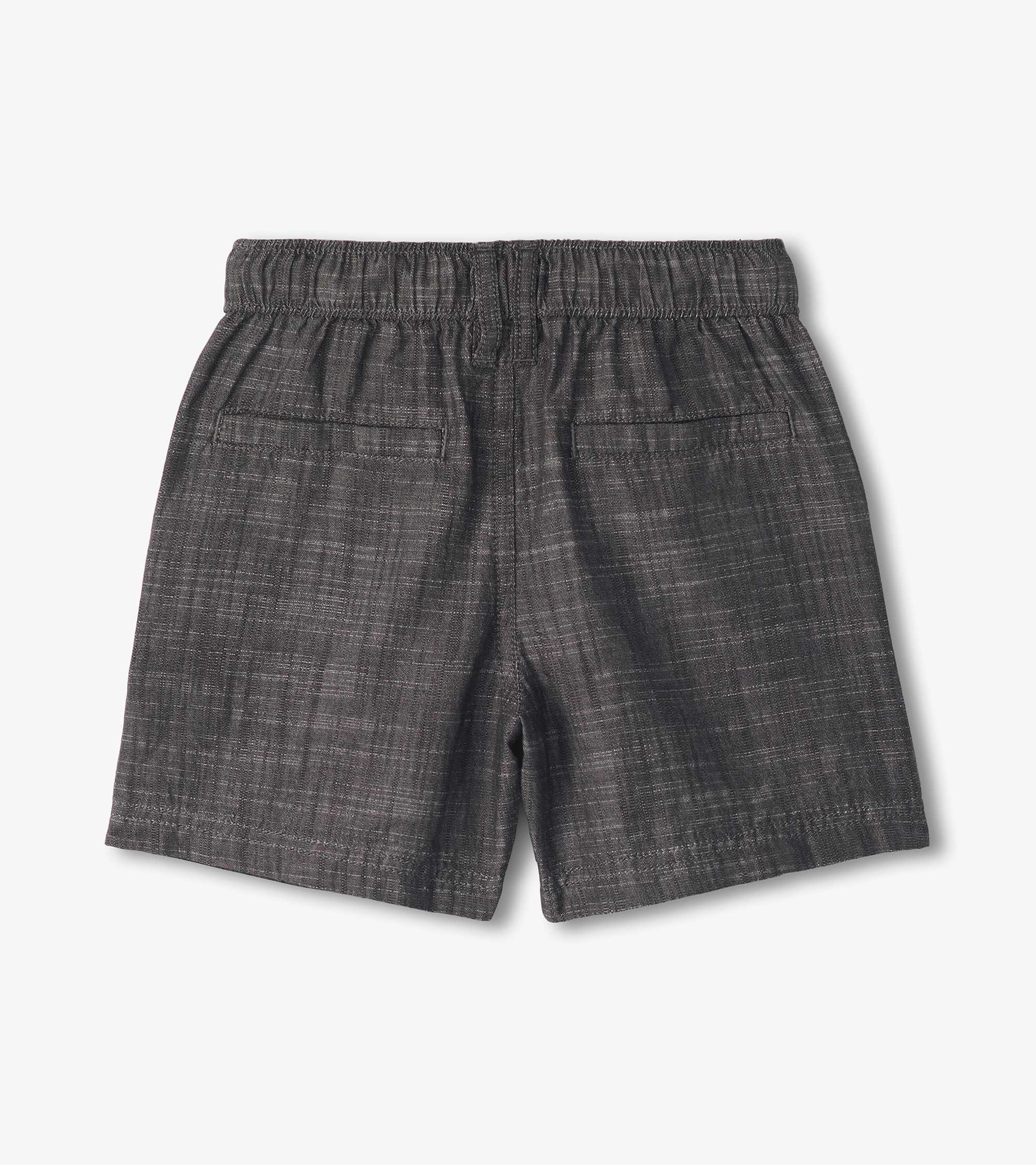 Boys Dark Grey Woven Shorts - Image 2