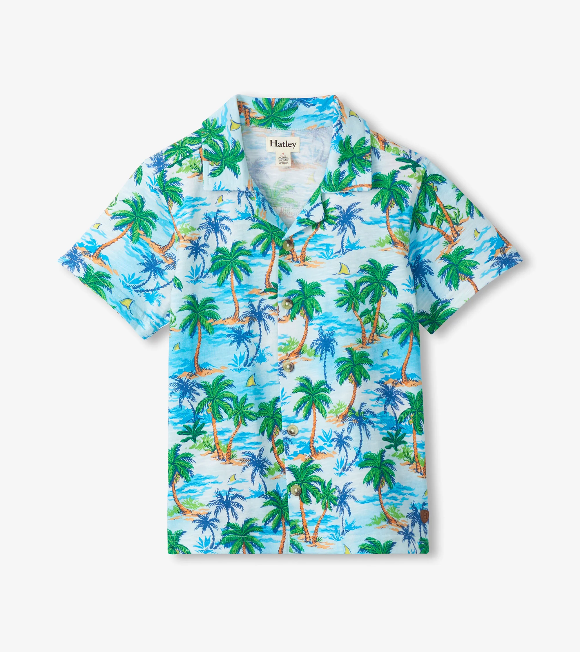 Boys Deserted Island Jersey Button Down