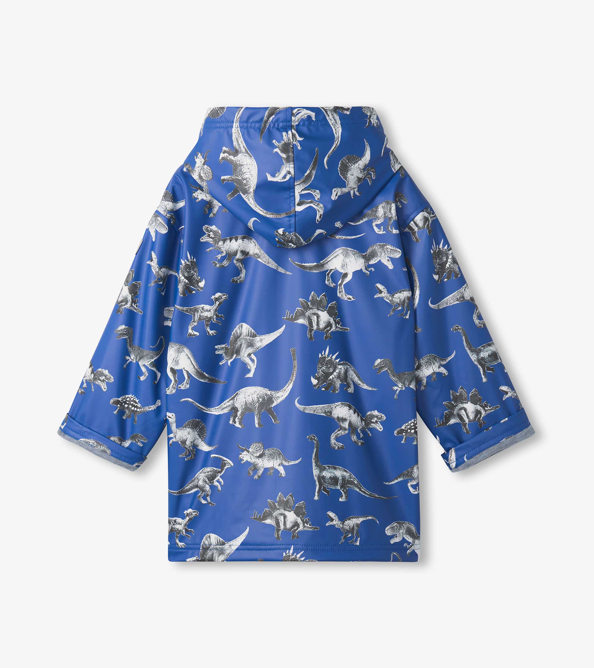 Boys Dino Extinction Zip-Up Rain Jacket - Image 3