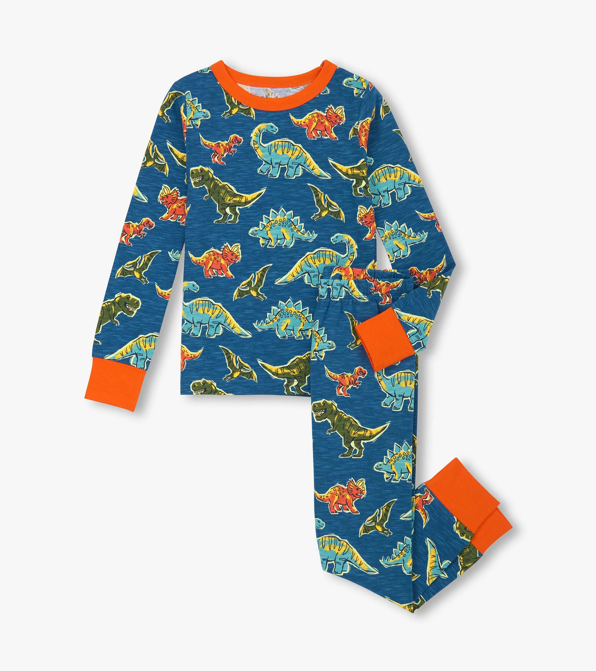 Boys Dino Roar Cotton Pajama Set