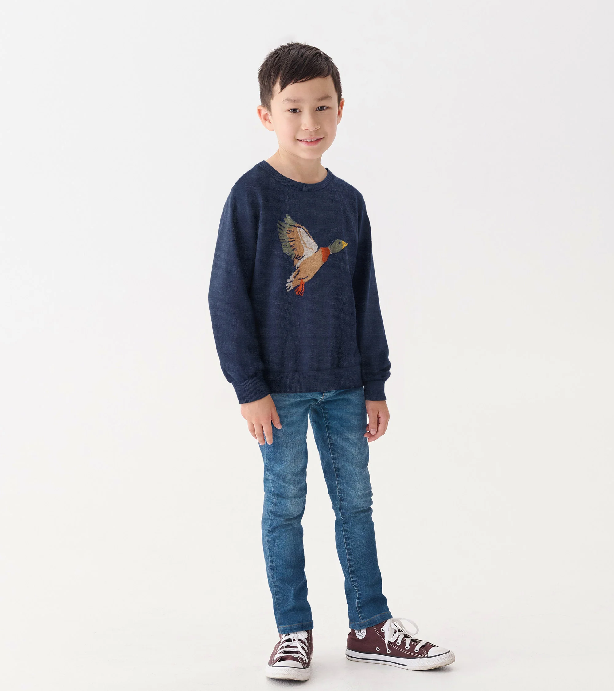 Boys Duck Crew Neck Sweater - Image 2