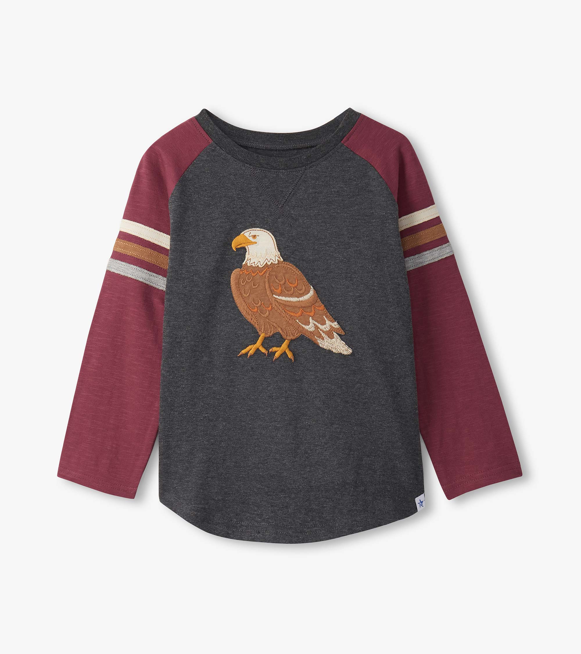 Boys Eagle Long Sleeve Raglan T-Shirt