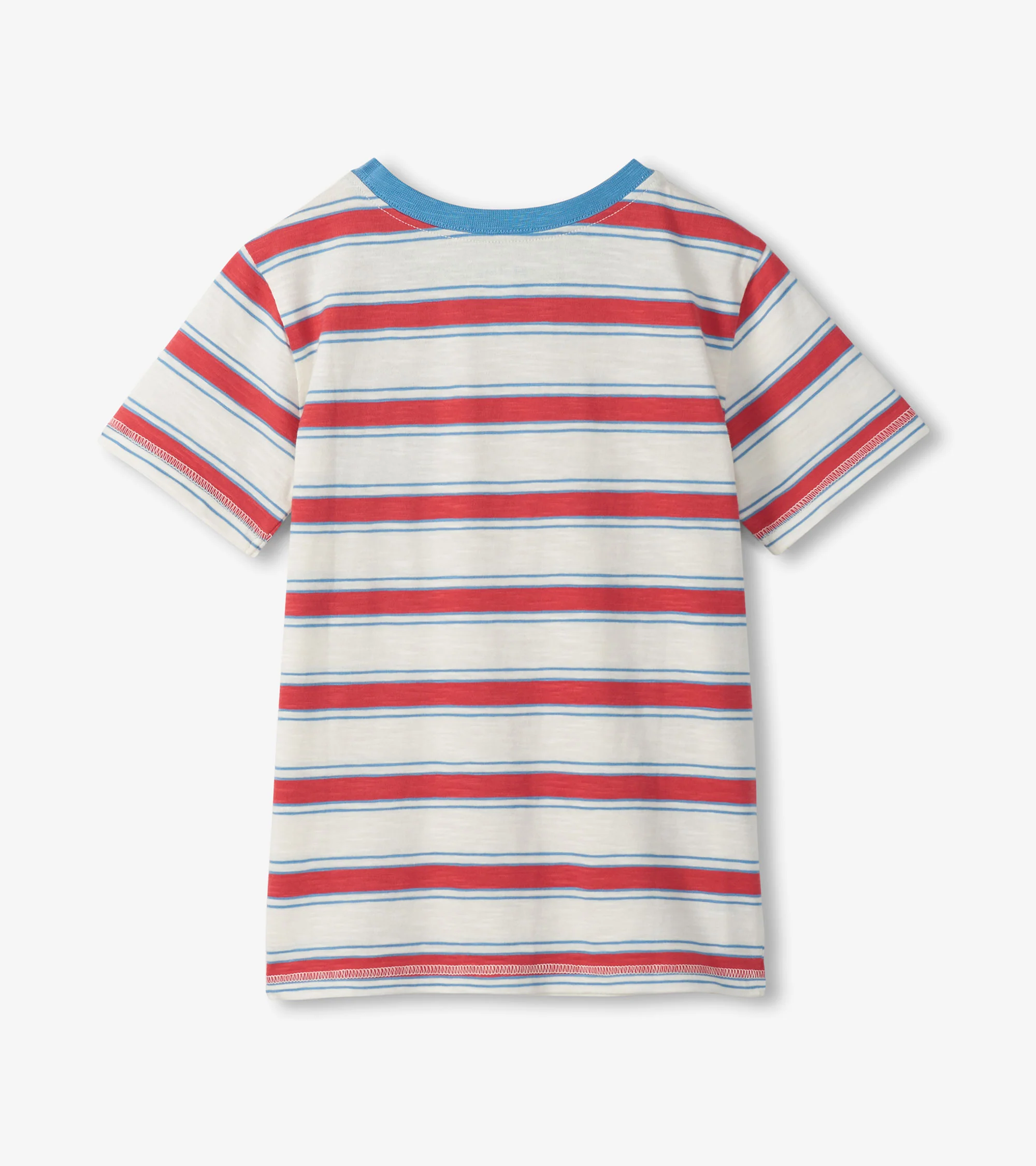 Boys East Coast Stripes Crew Neck T-Shirt - Image 2