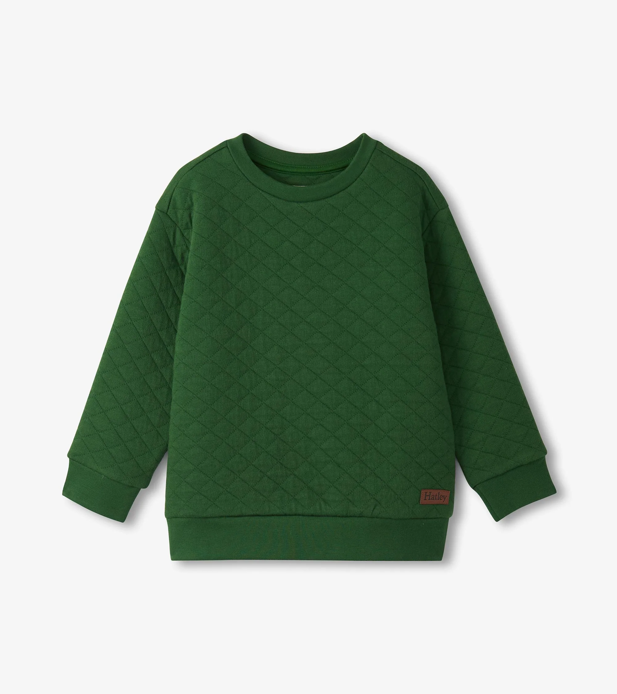 Boys Eden Green Quilted Pullover