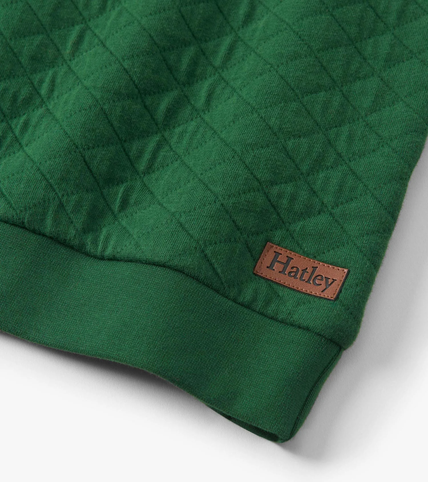 Boys Eden Green Quilted Pullover - Image 3