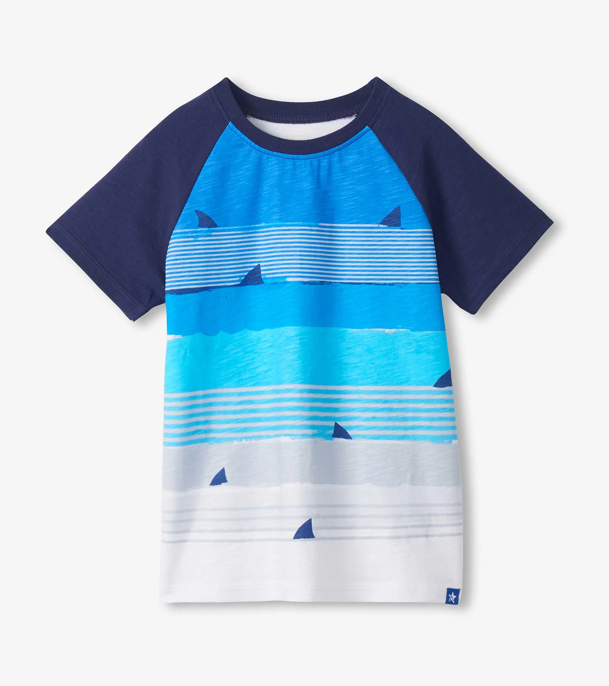Boys Fin Stripes Raglan T-Shirt